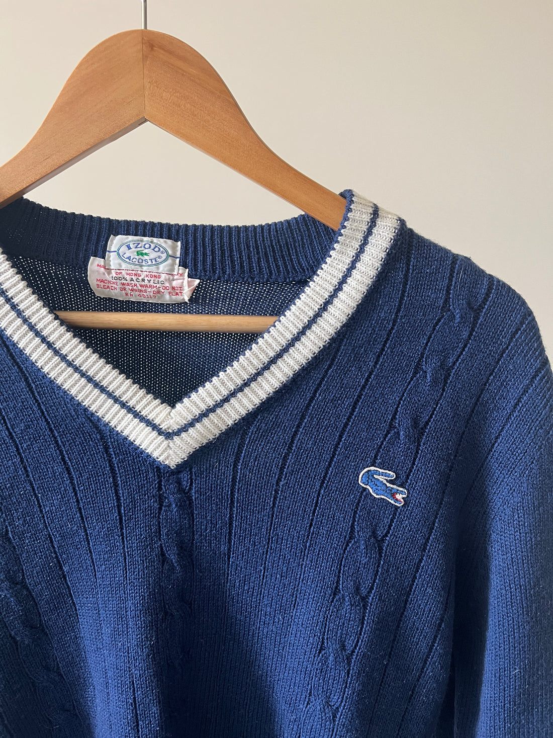 Vintage Lacoste Tennis Sweater (circa 1980s)