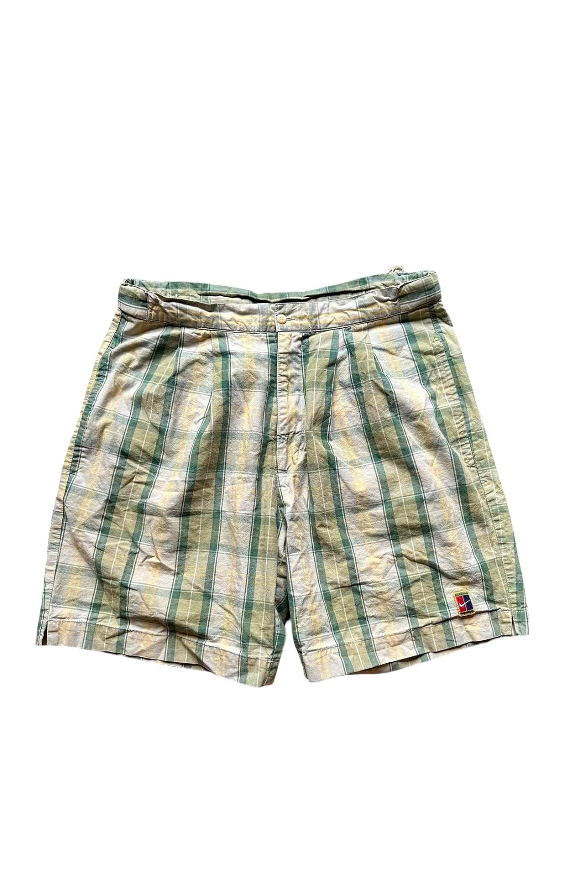 Vintage Nike Tennis Plaid Shorts (Sampras) (circa 1990s)