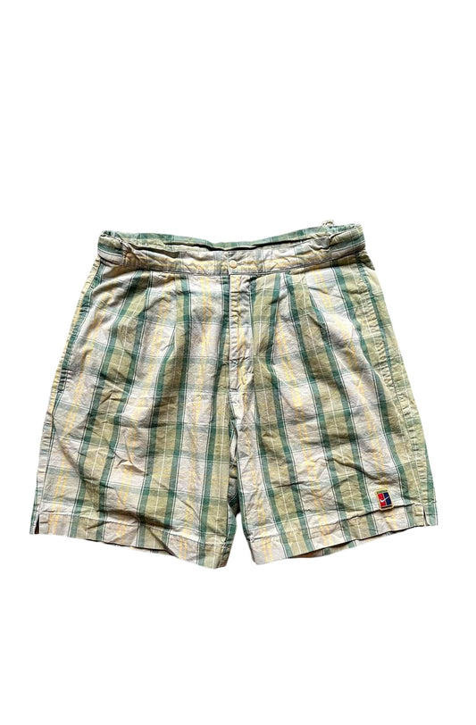 Vintage Nike Tennis Plaid Shorts (Sampras) (circa 1990s)