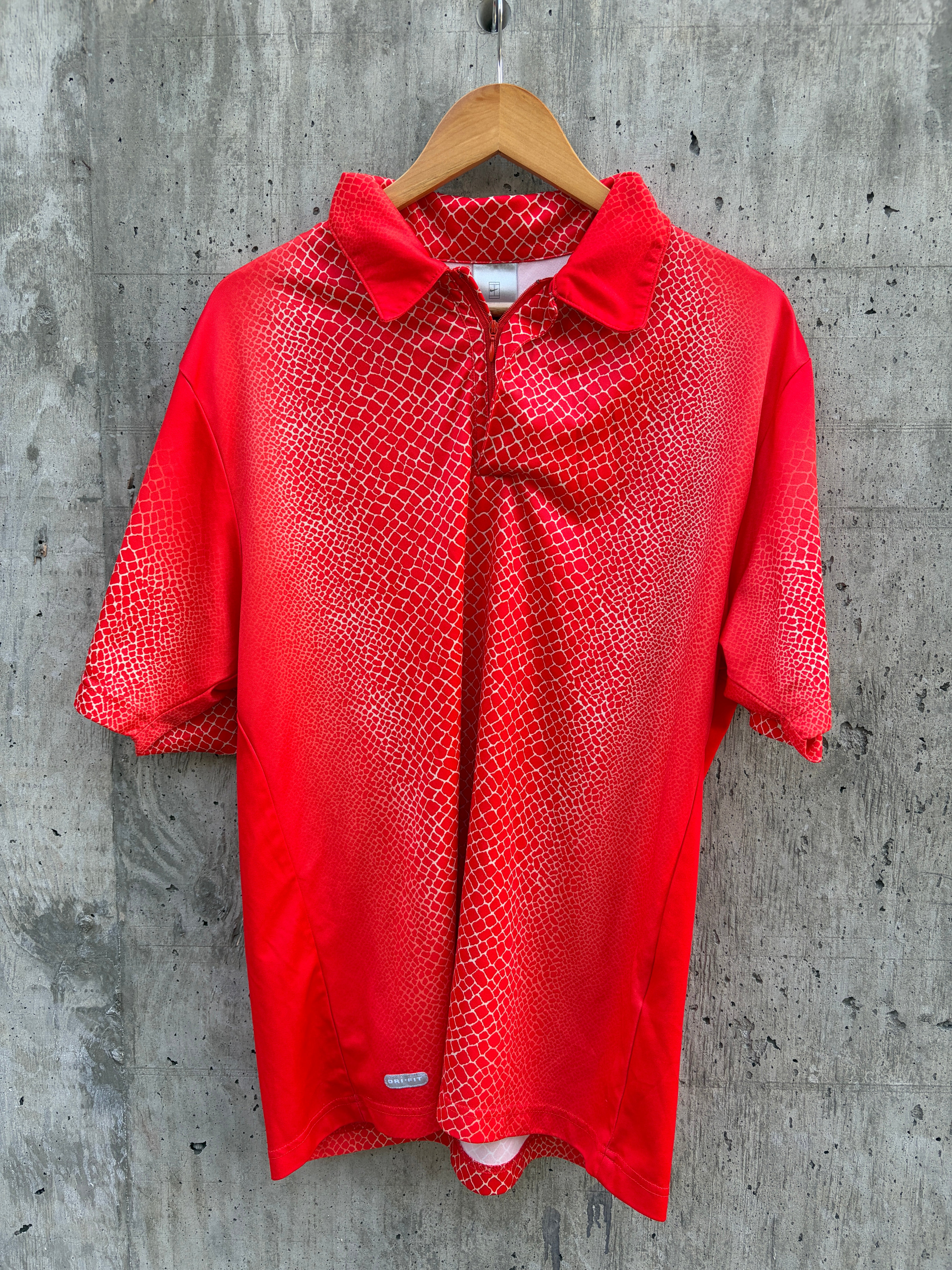 Vintage 2001 Nike Snakeskin Polo (Federer, US Open)