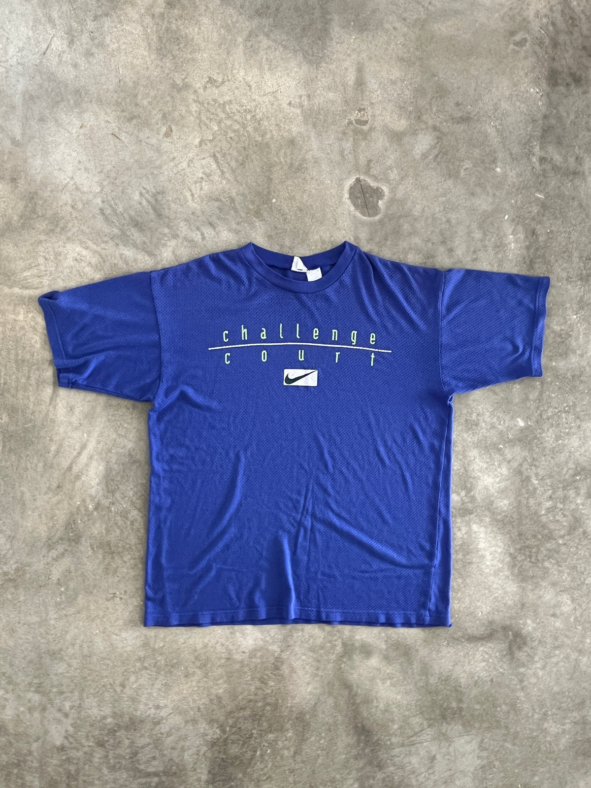 Vintage Nike Challenge Court Mesh Shirt (circa 1990s) (Rare)