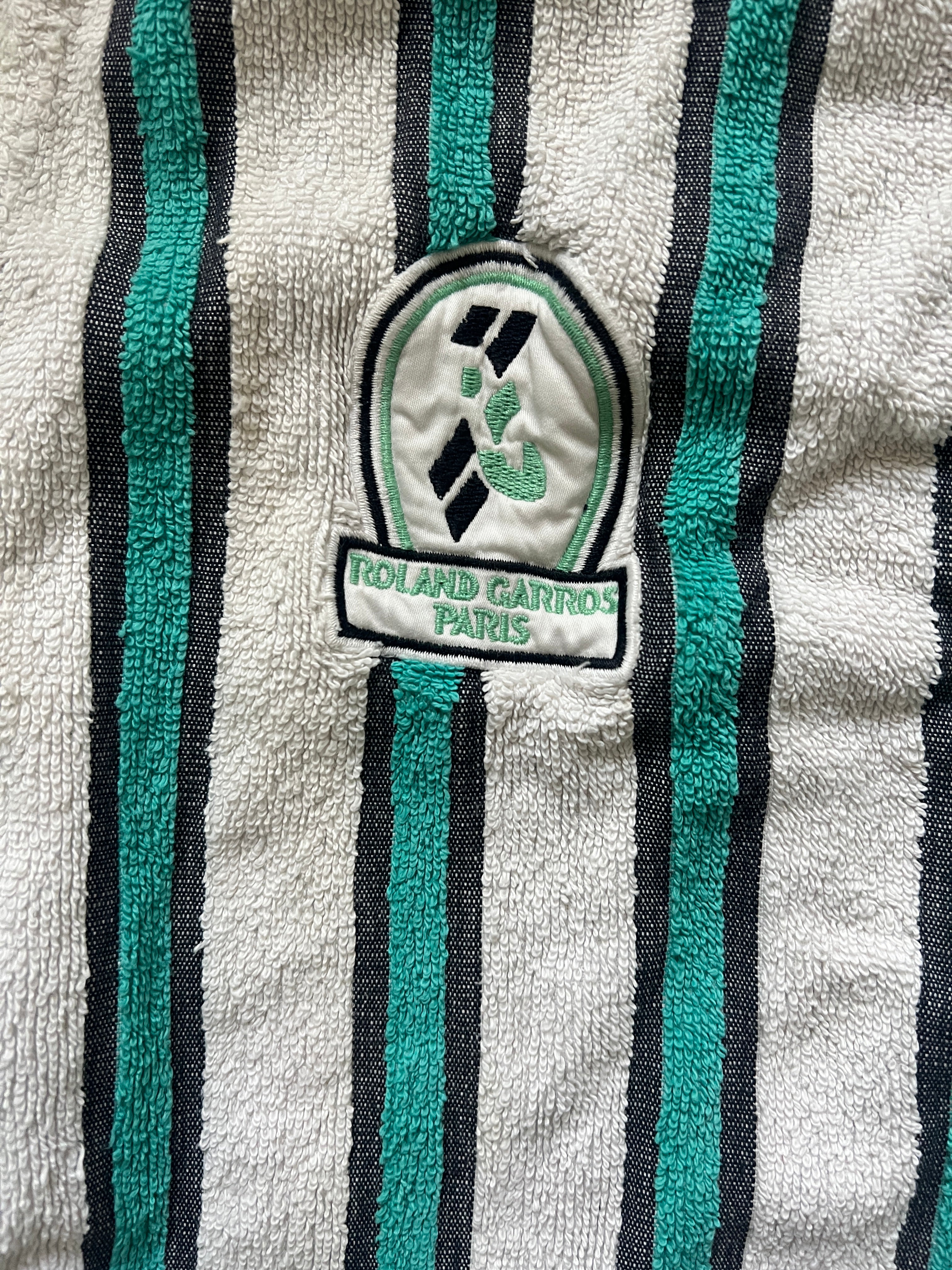 Official Roland Garros Terry Cloth  Cotton Robe (circa 1990s) (Rare)