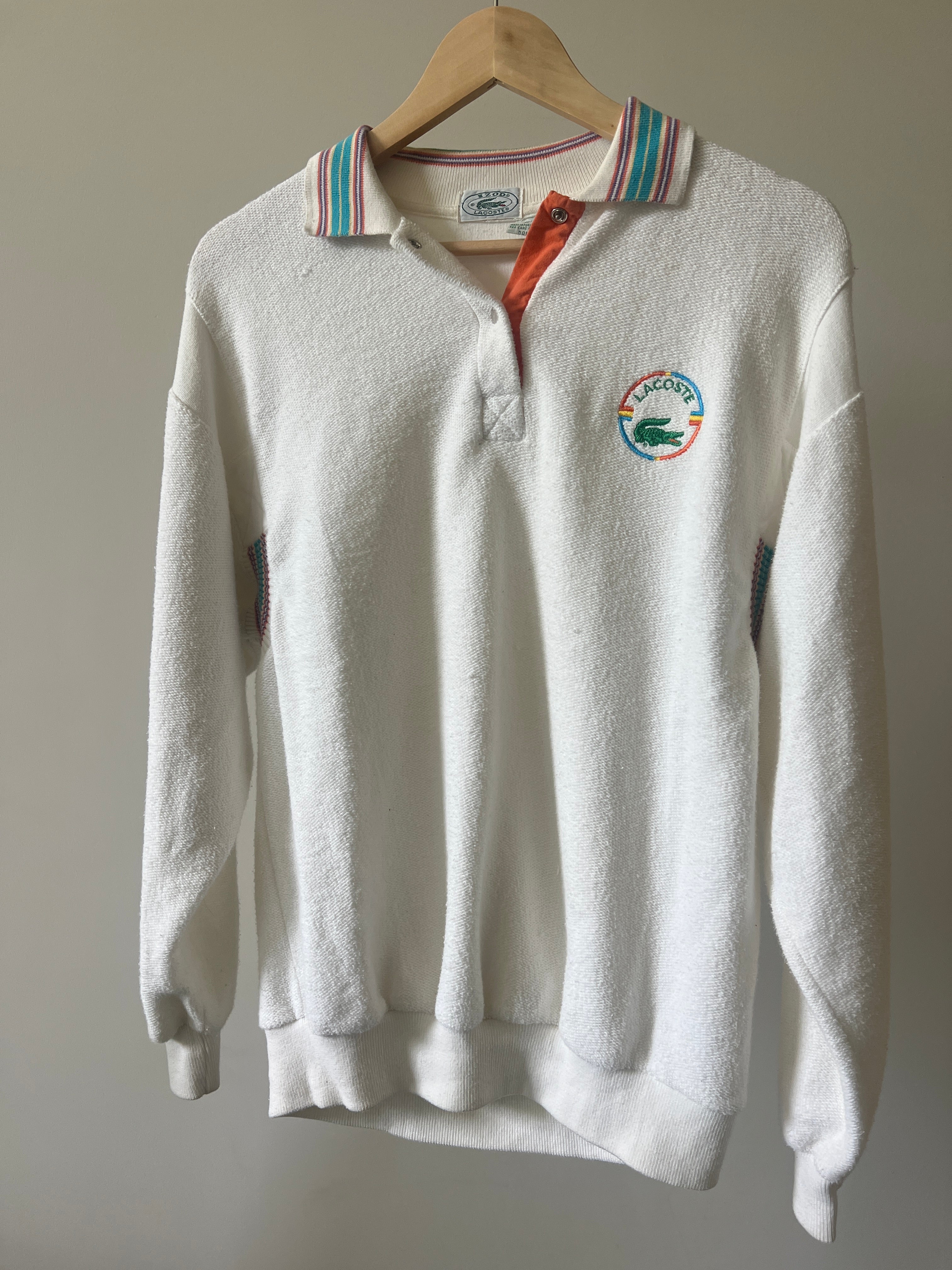 Vintage Lacoste Long Sleeve Tennis Polo (circa 1980s)