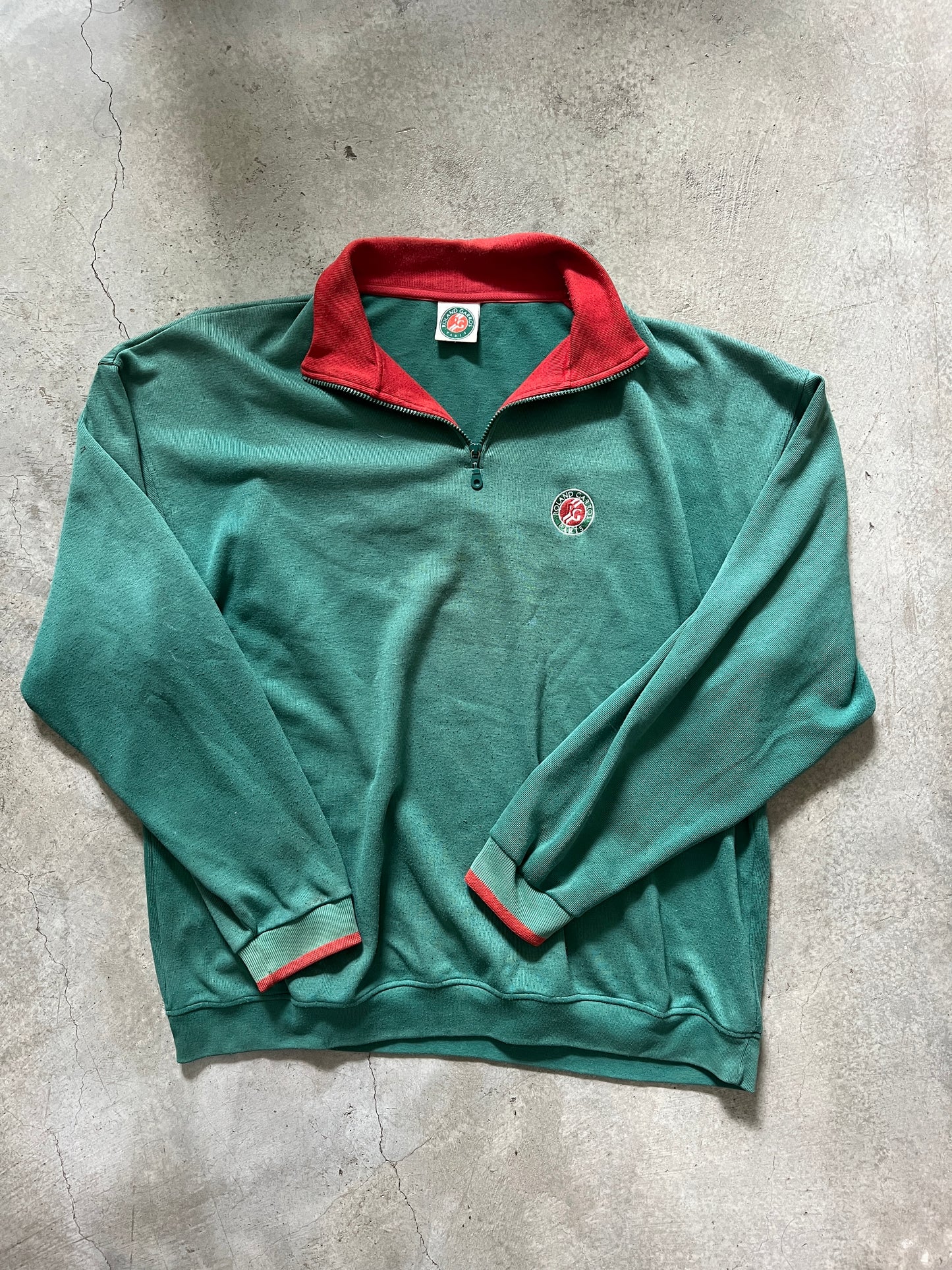 Vintage Roland Garros Quarter Zip  (circa 1990s)