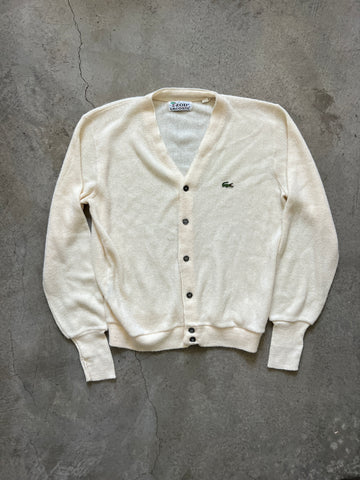 Vintage Lacoste Cream Cardigan (circa 1980s)