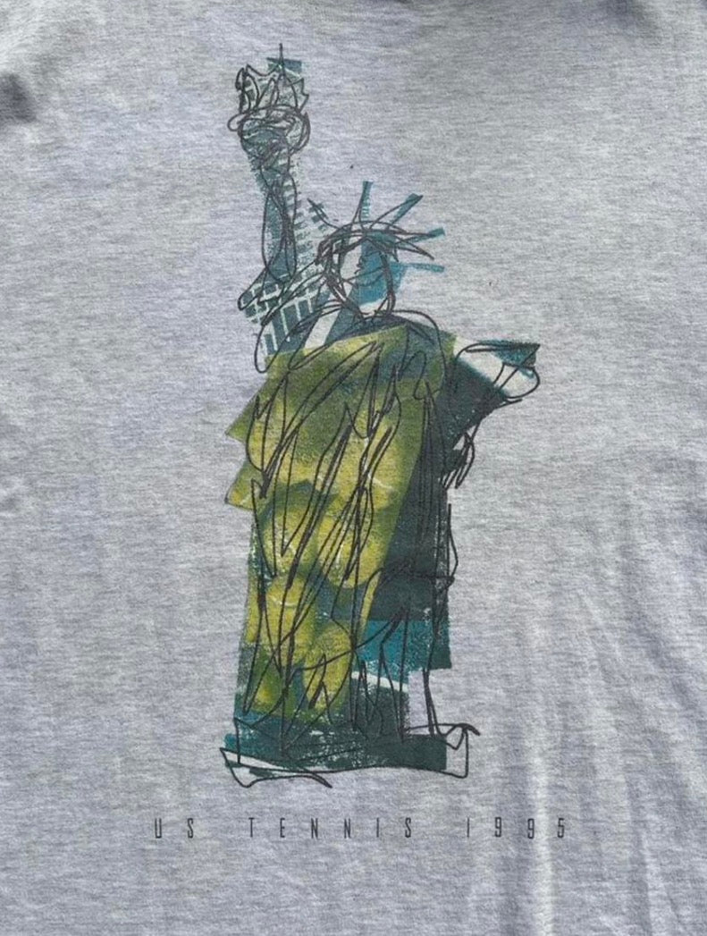 Vintage 1995 Nike US Open Statue of Liberty T-Shirt