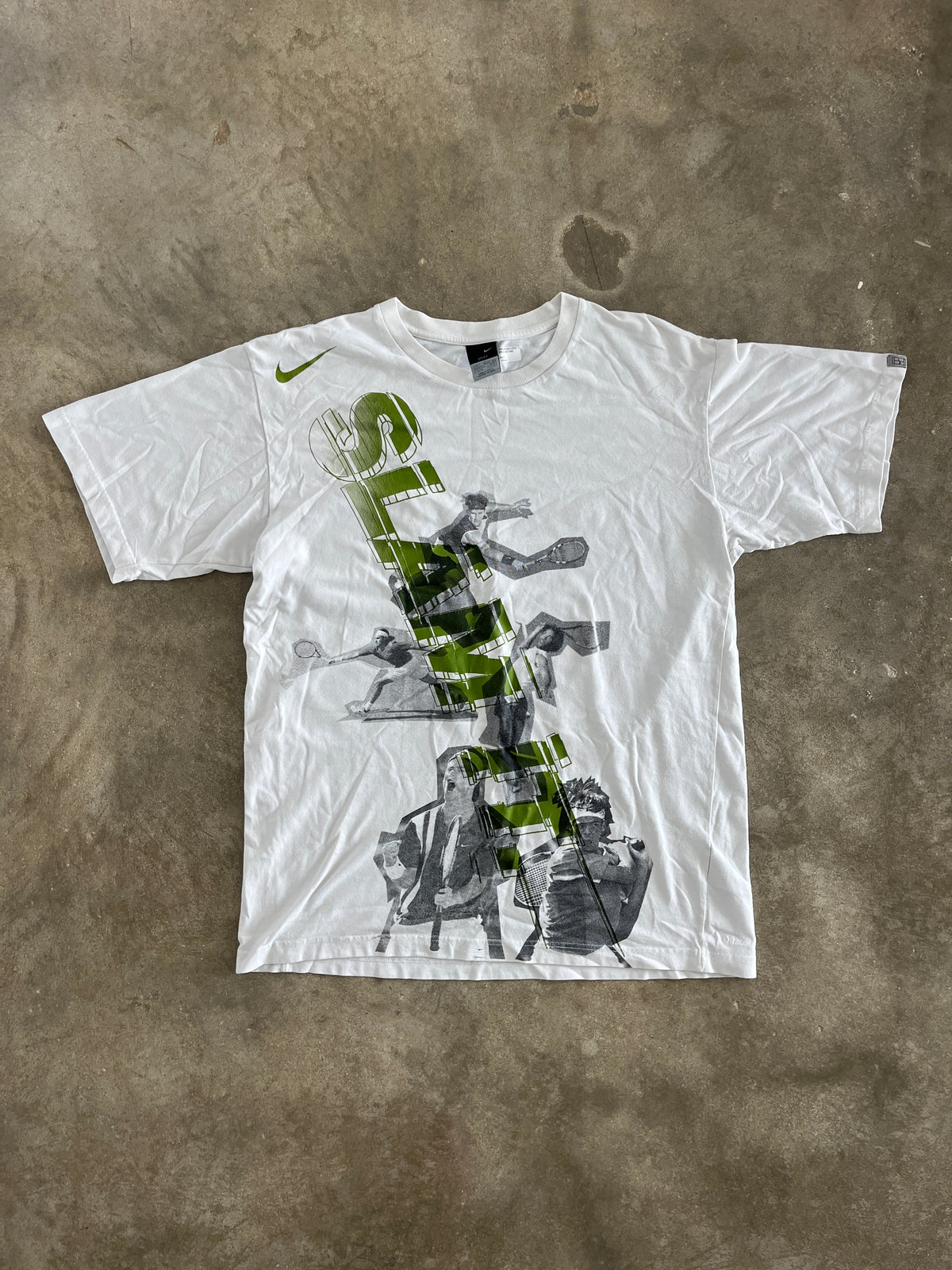 Vintage Nike “SLAM IT” T-Shirt Ft. Nadal - Federer - Hewitt - Moya - Blake (VERY RARE)