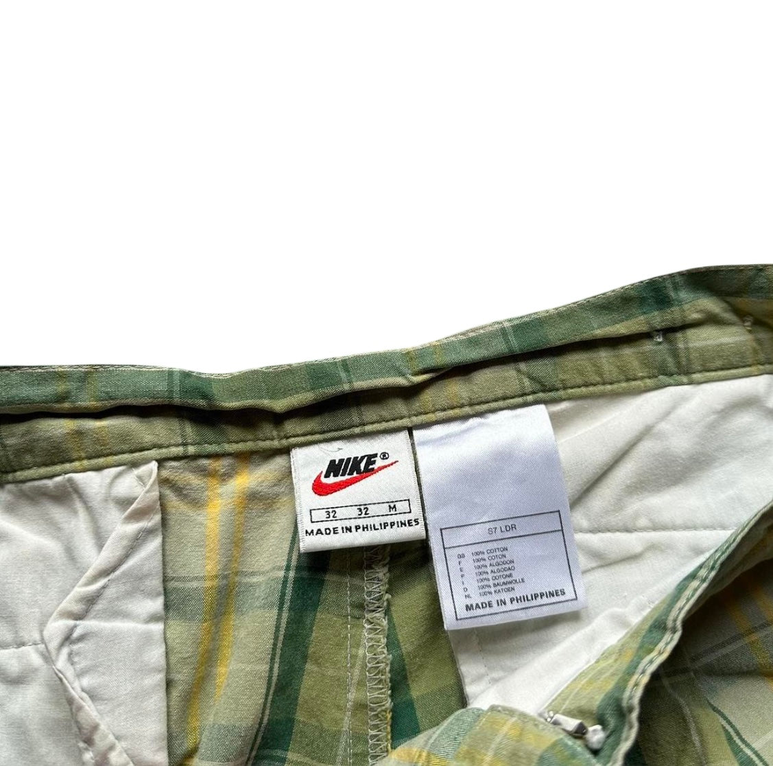 Vintage Nike Tennis Plaid Shorts (Sampras) (circa 1990s)