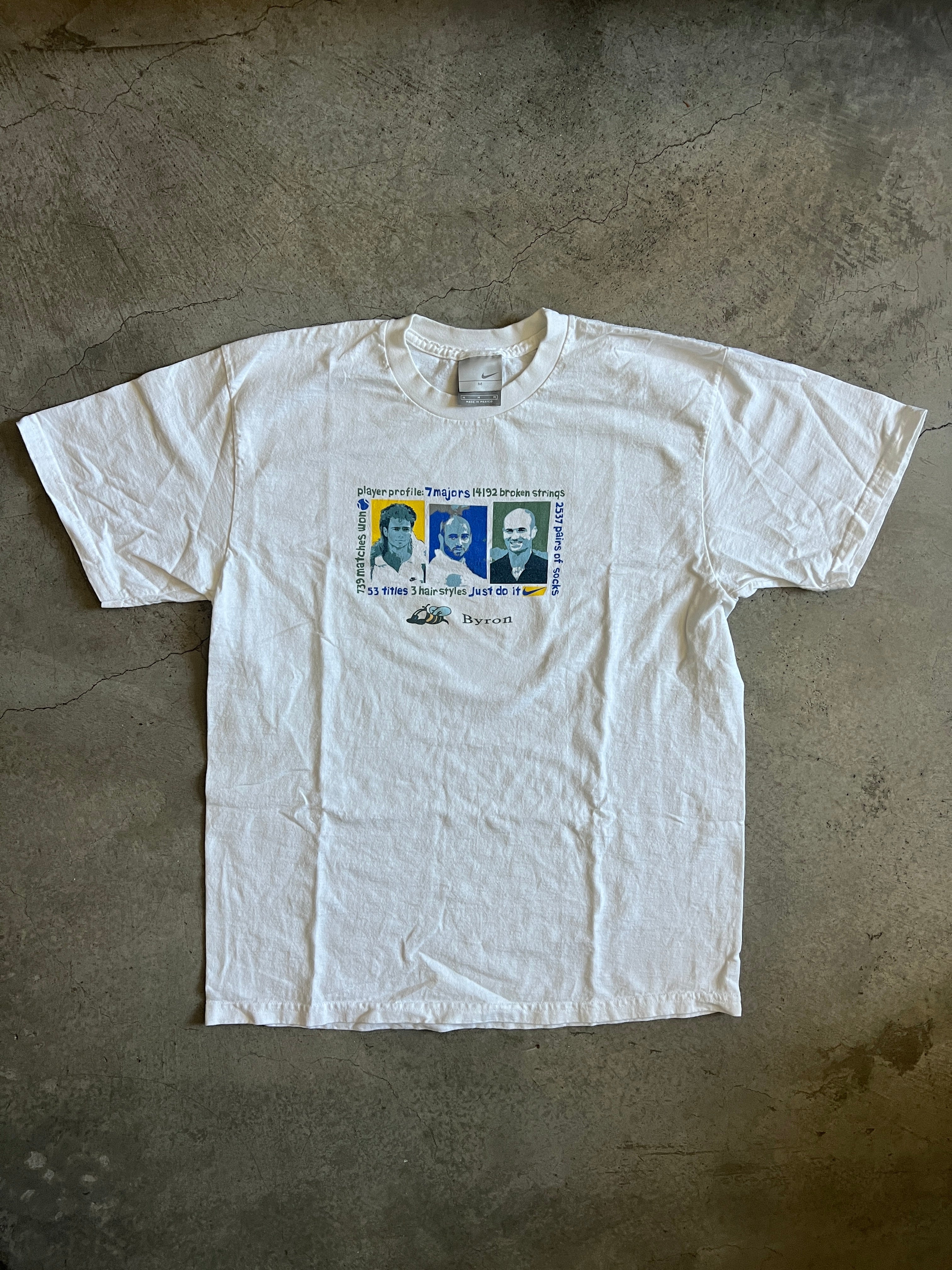 Vintage Nike 2002 Agassi US Open T-Shirt