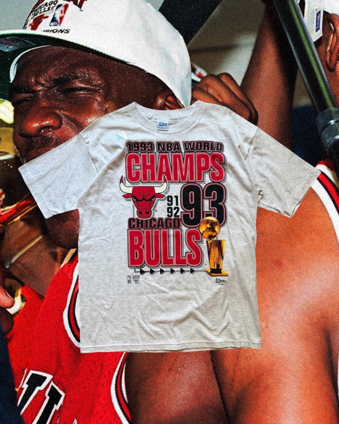 Vintage 1993 Chicago Bulls Championship T-Shirt (dead-stock)