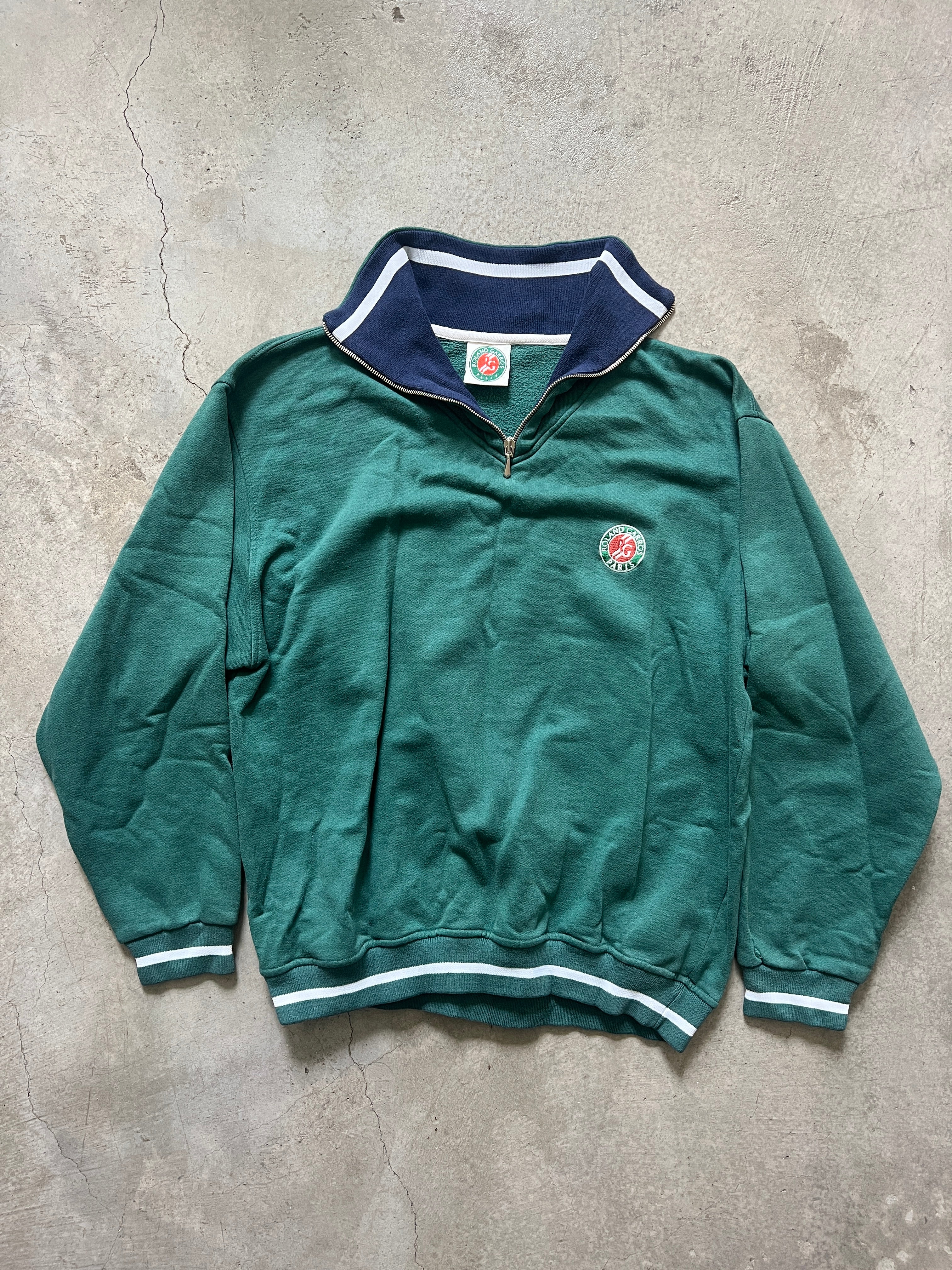 Vintage Roland Garros Quarter Zip (circa 1990s) (rare)