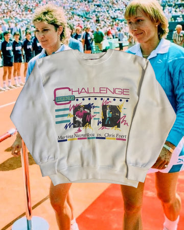 Vintage 1980s Chris Evert vs. Martina Navratilova Sweatshirt