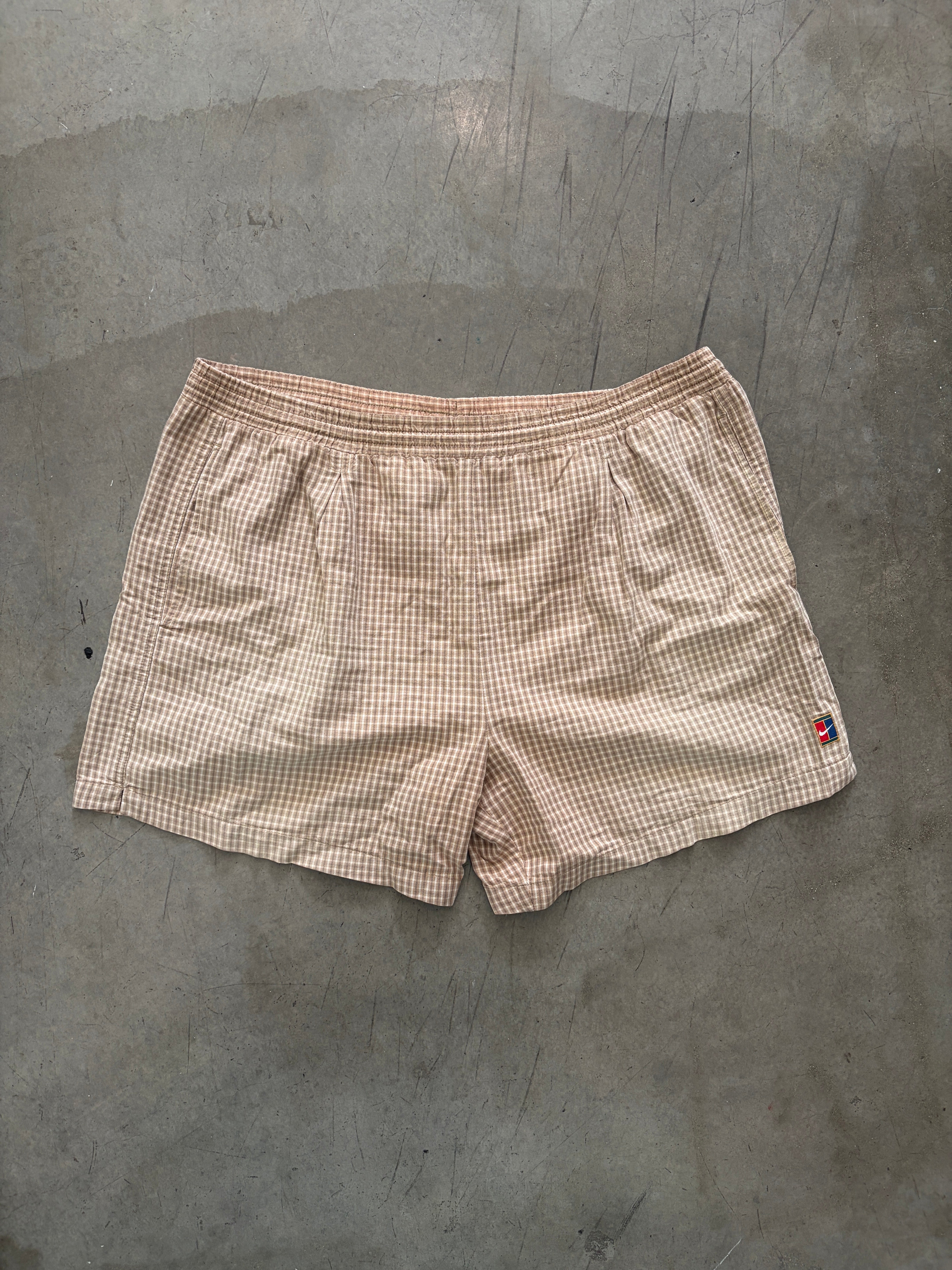 Vintage 1994 Nike Tennis Plaid Shorts (Sampras, US Open)