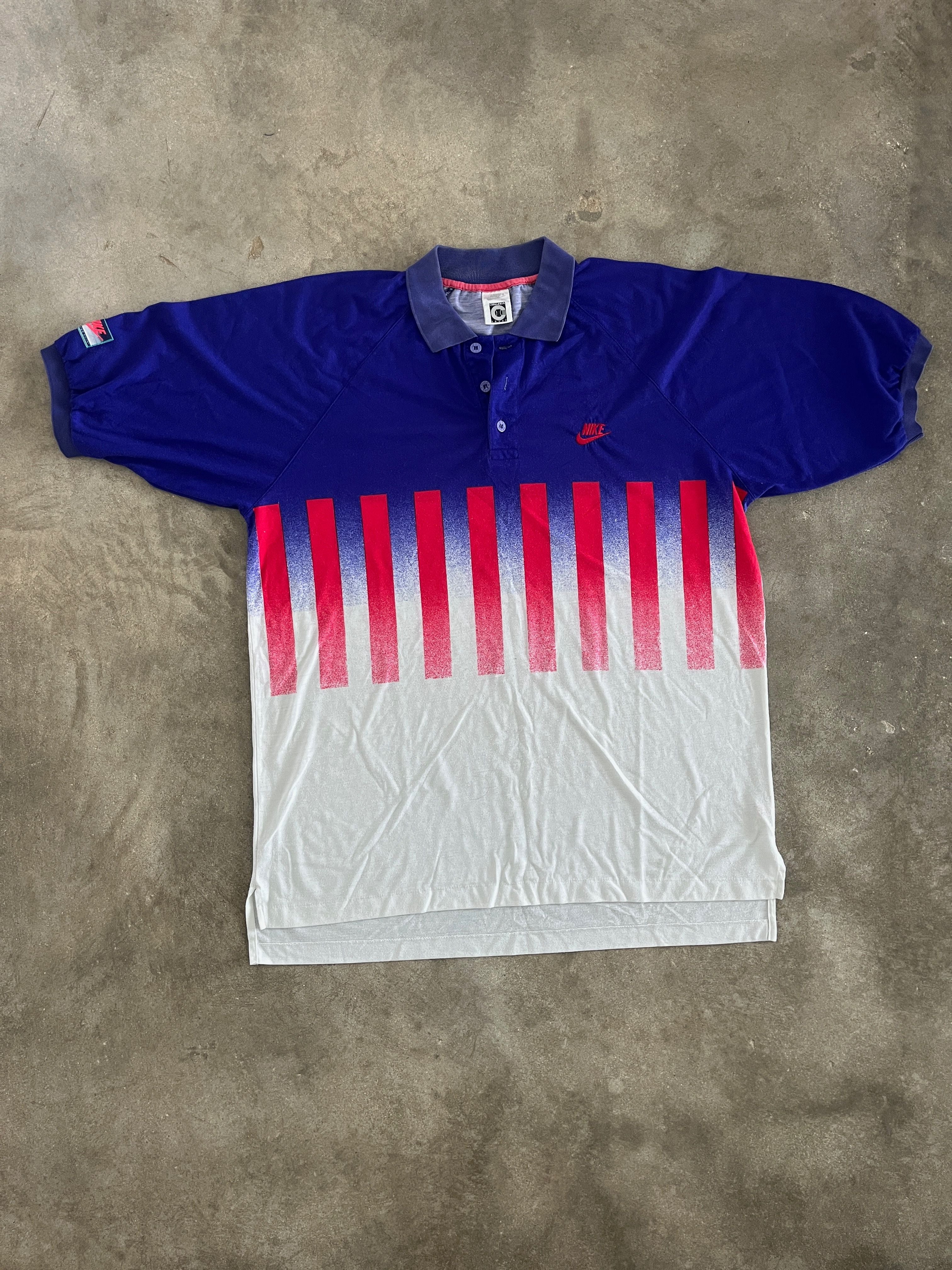Vintage Nike Challenge Court Agassi Polo (circa 1990s)