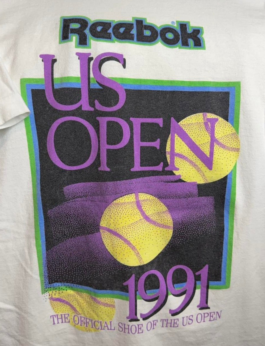 Vintage 1991 Reebok US Open T-Shirt (RARE)