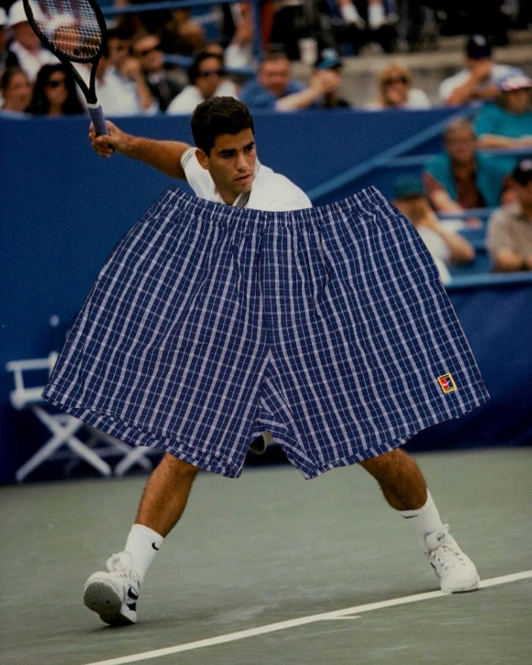 Vintage Nike Tennis Plaid Shorts (circa 1990s)