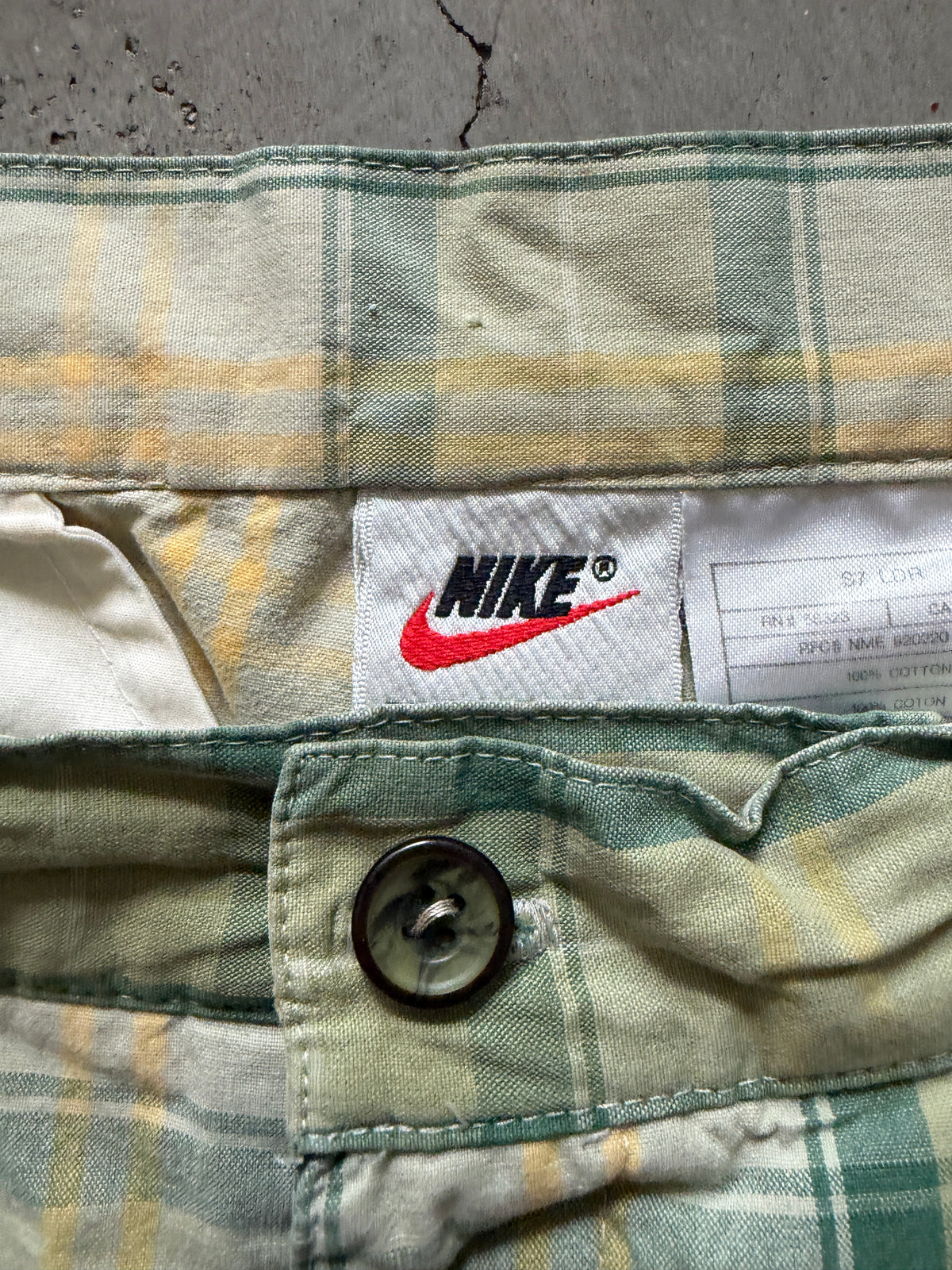 Vintage Nike Tennis Plaid Shorts (circa 1990s) (Sampras)