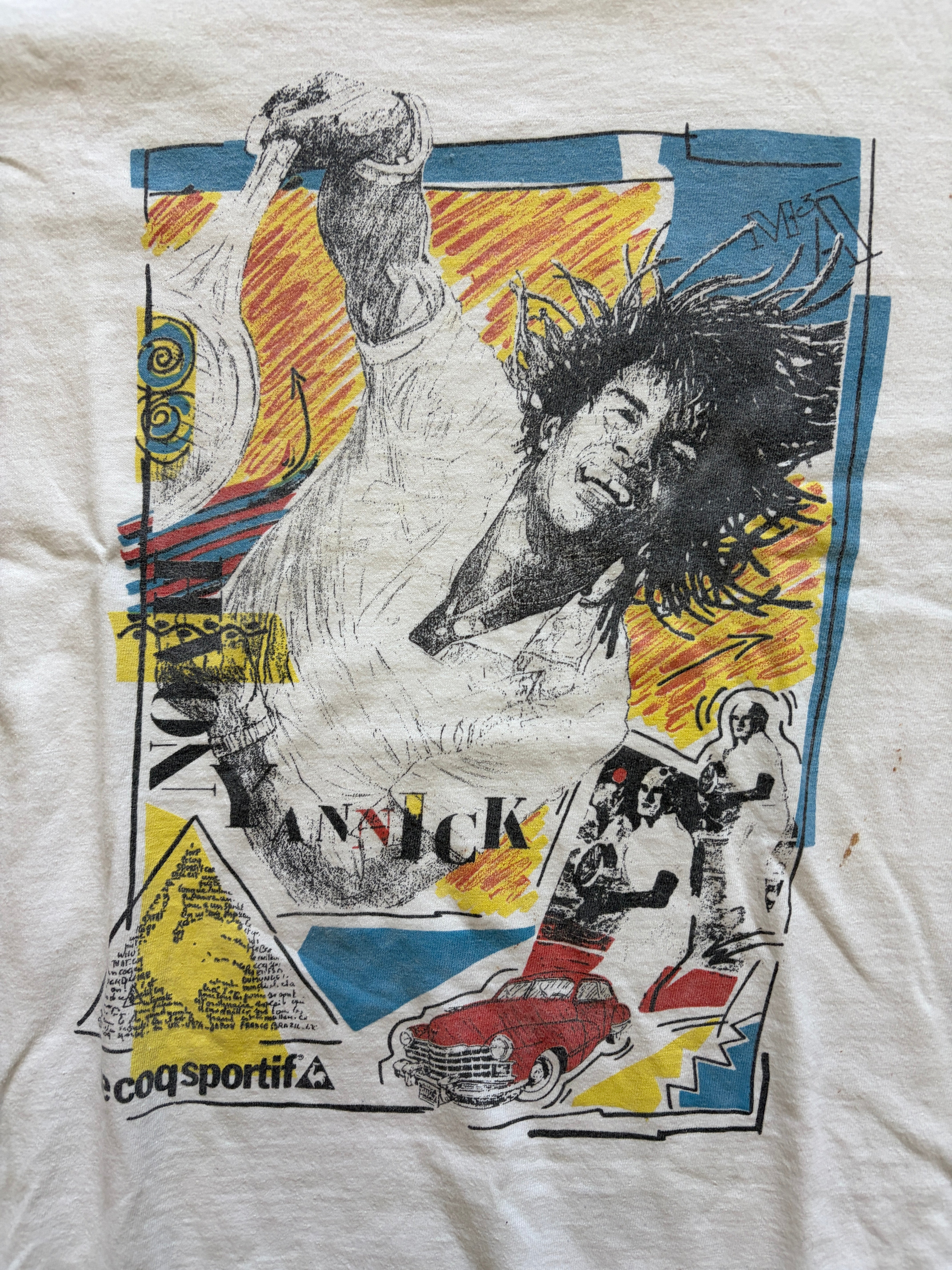 Vintage Yannick Noah Le Coq Sportif T-Shirt (circa 1980s)