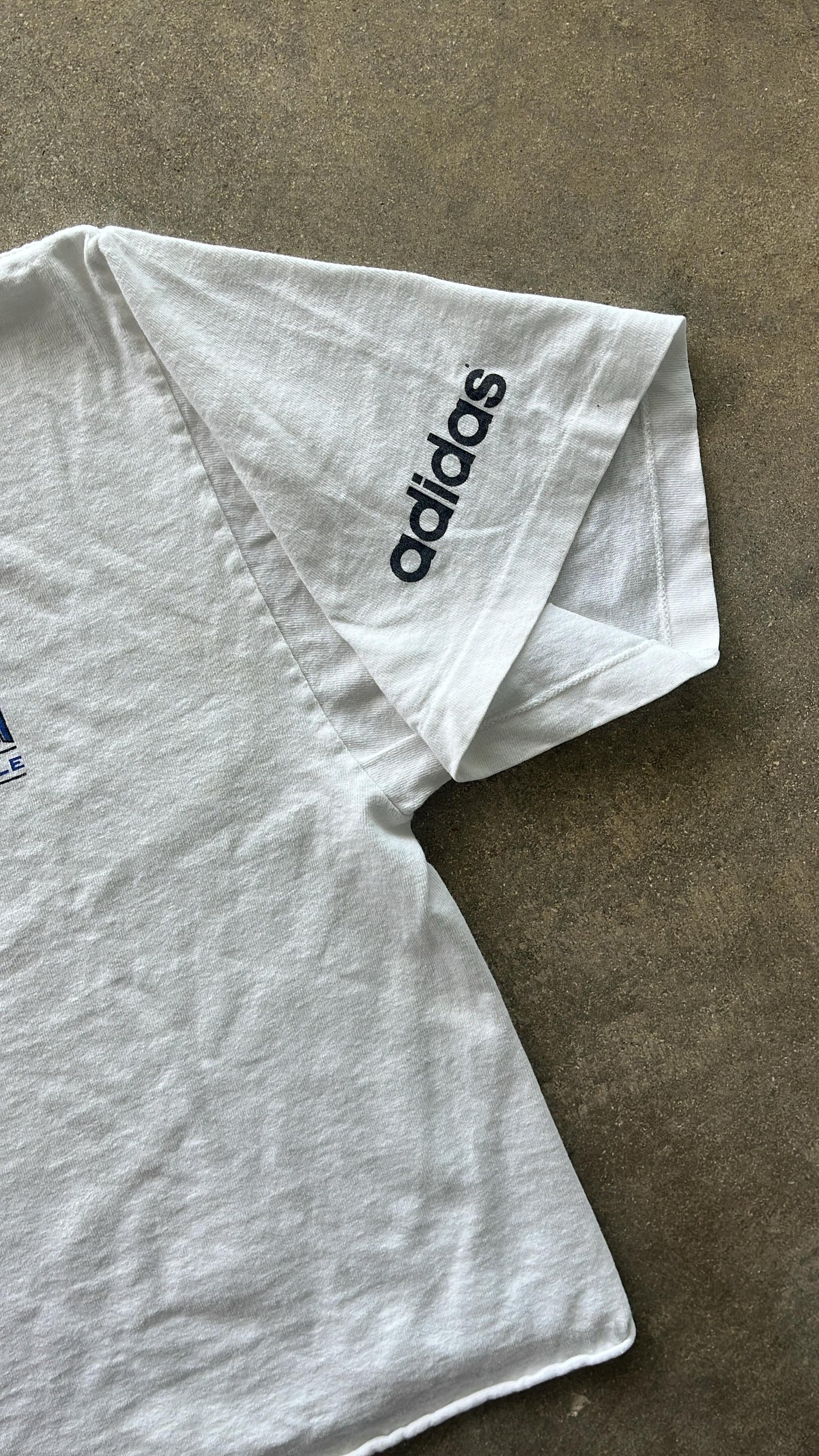 Vintage Adidas Bollettieri Sports Grille T-Shirt (circa 1990s) (cropped)