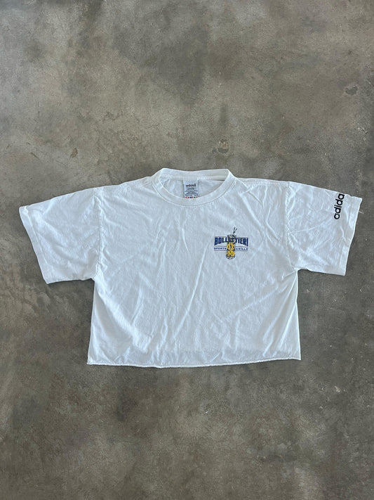 Vintage Adidas Bollettieri Sports Grille T-Shirt (circa 1990s) (cropped)