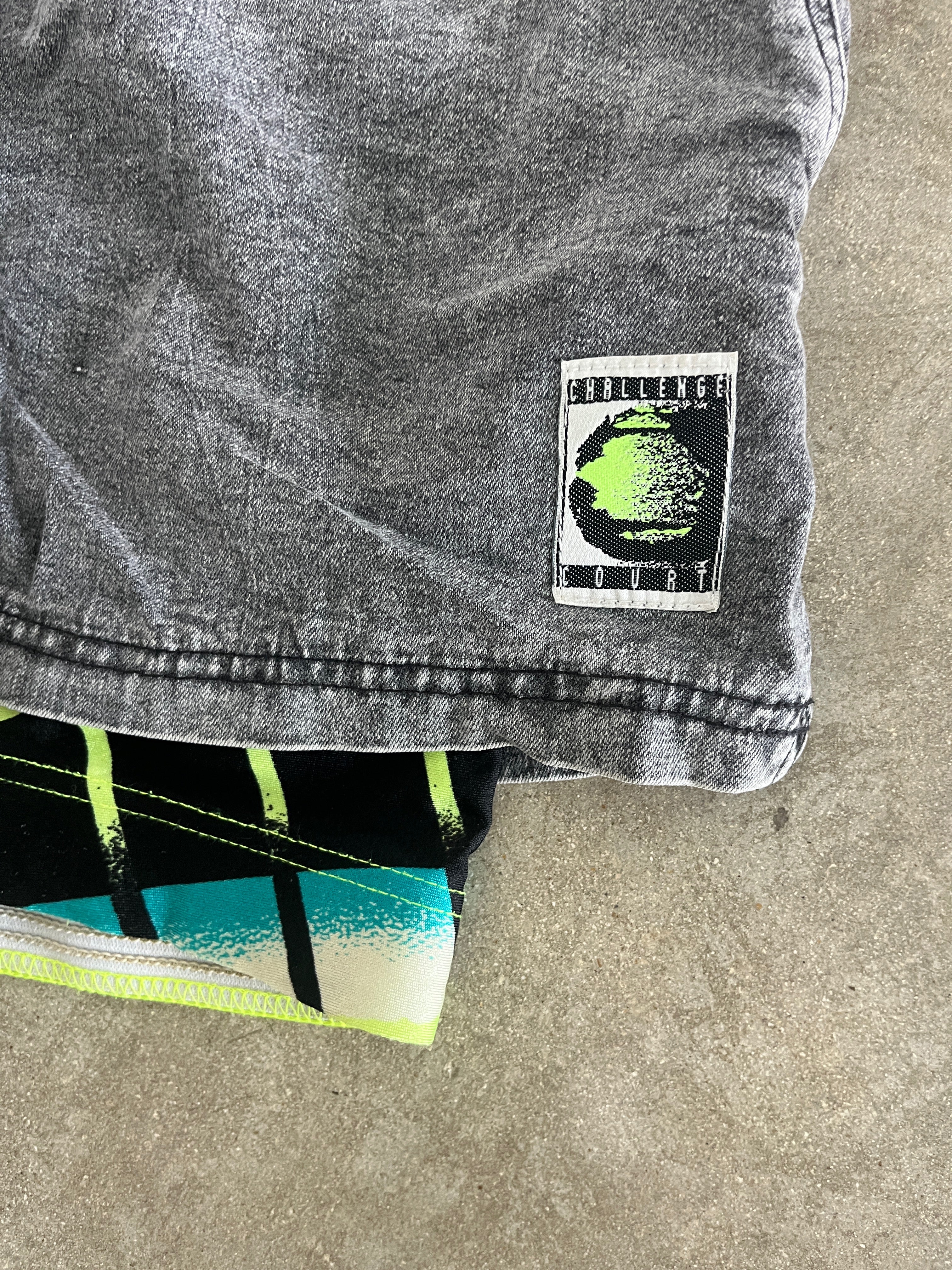 Vintage 1990 Nike Challenge Court Denim Shorts (Agassi)