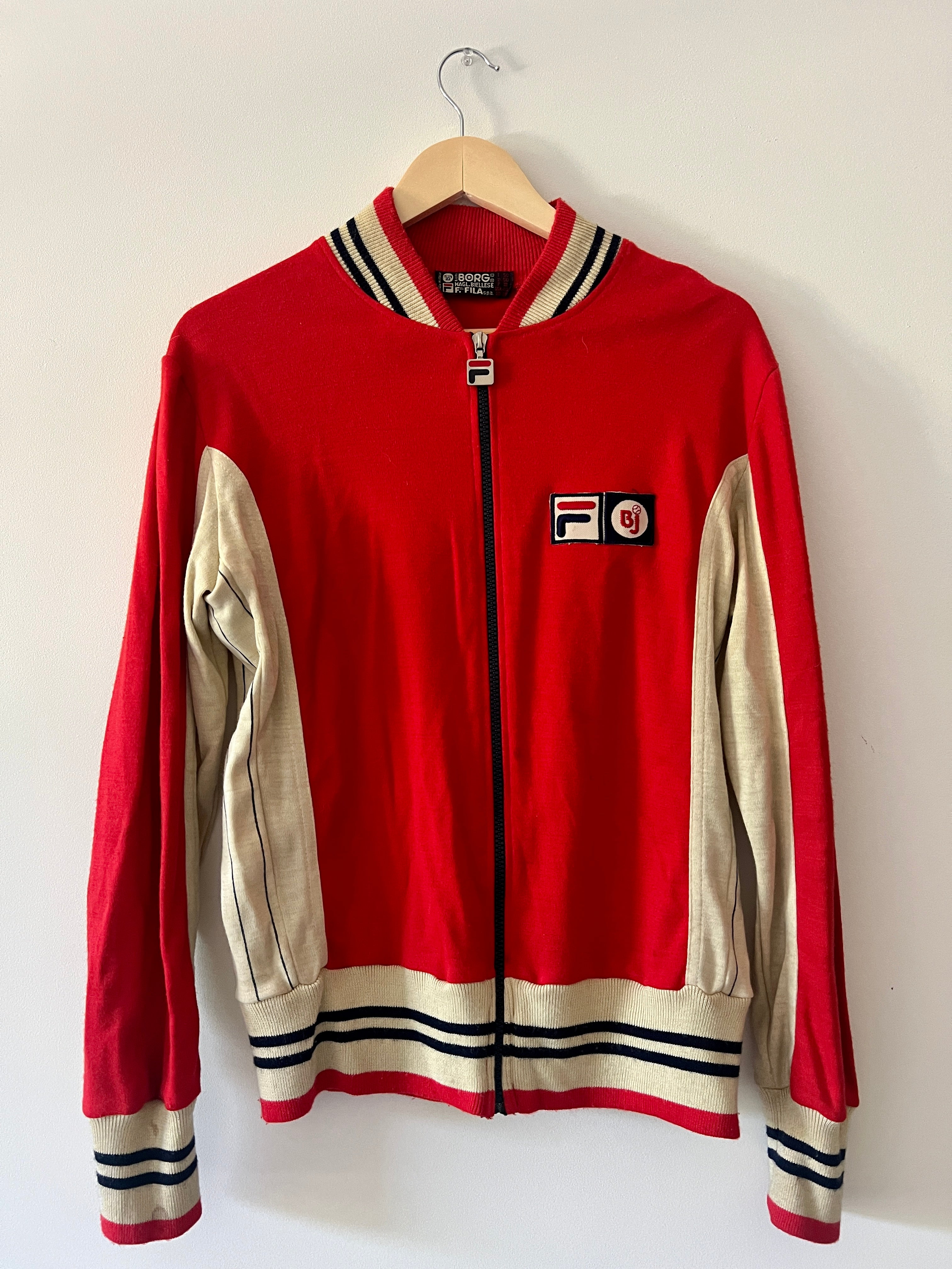 Fila borg jacket vintage best sale