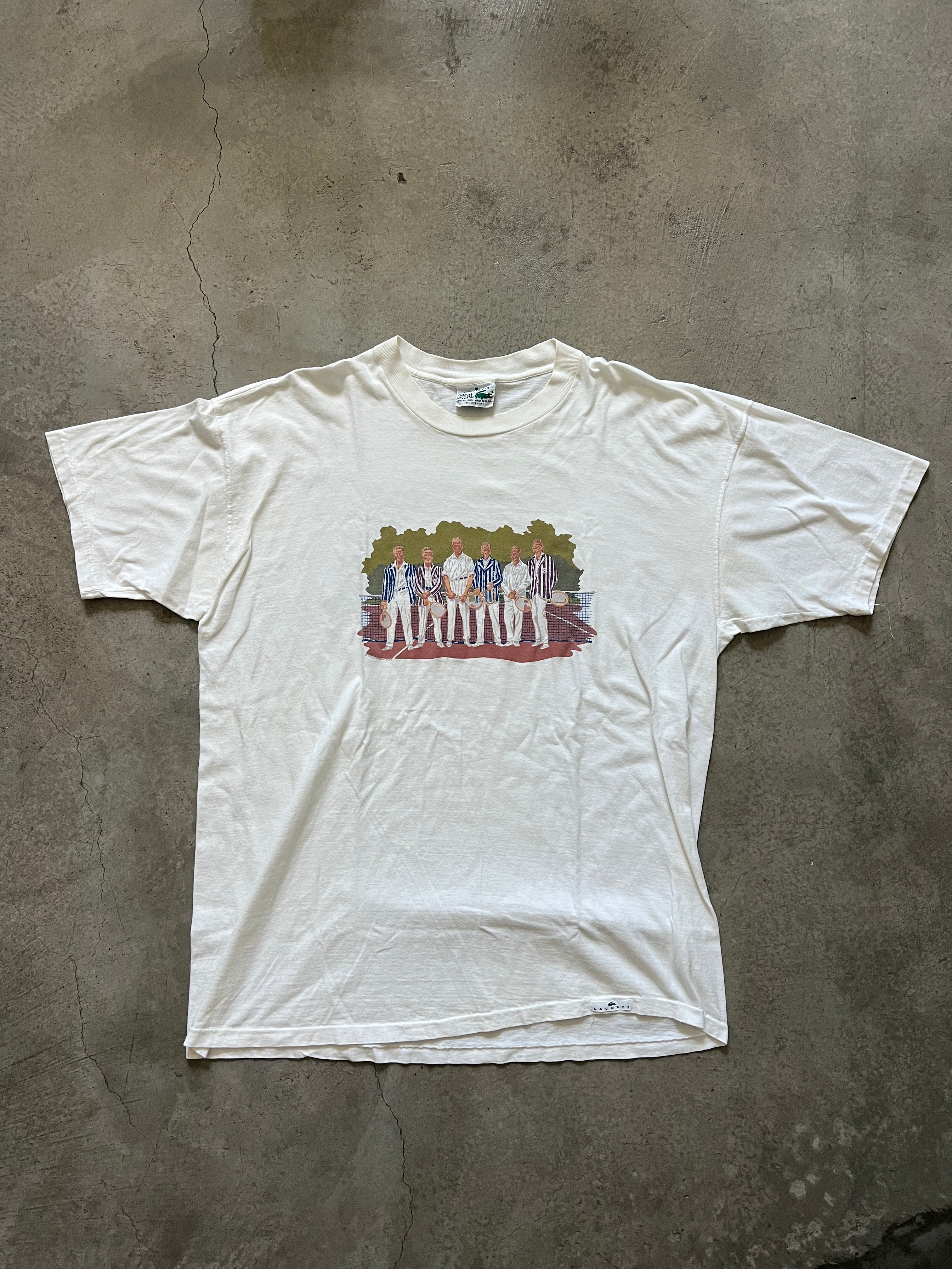 Vintage Lacoste Tennis T-Shirt (circa 1990s) (rare)