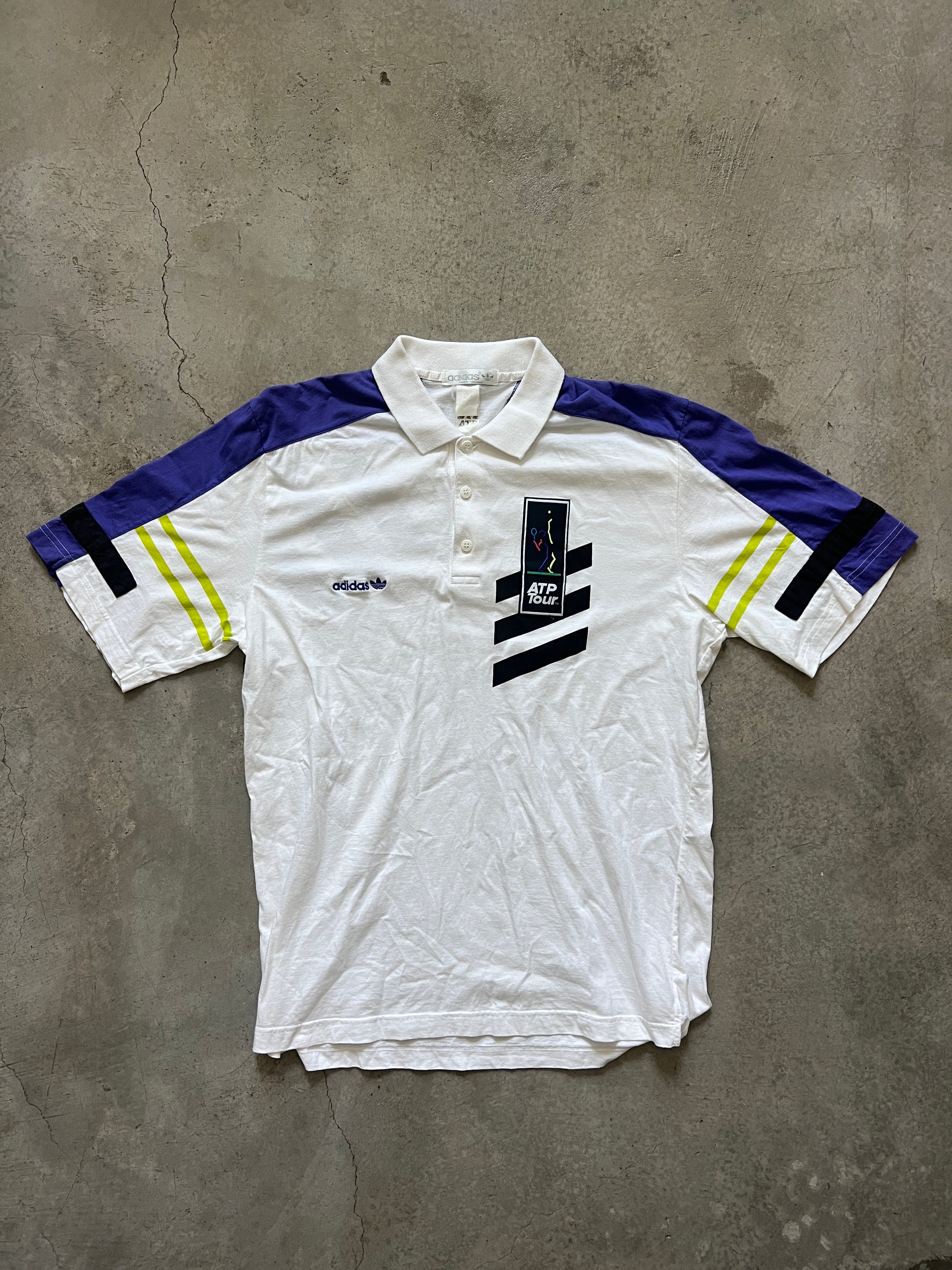 Vintage Adidas Official ATP Tour Tennis Polo (circa 1990s)