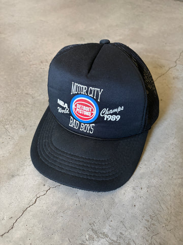 Vintage 1989 “Bad Boys” Detroit Pistons Championship Trucker Hat