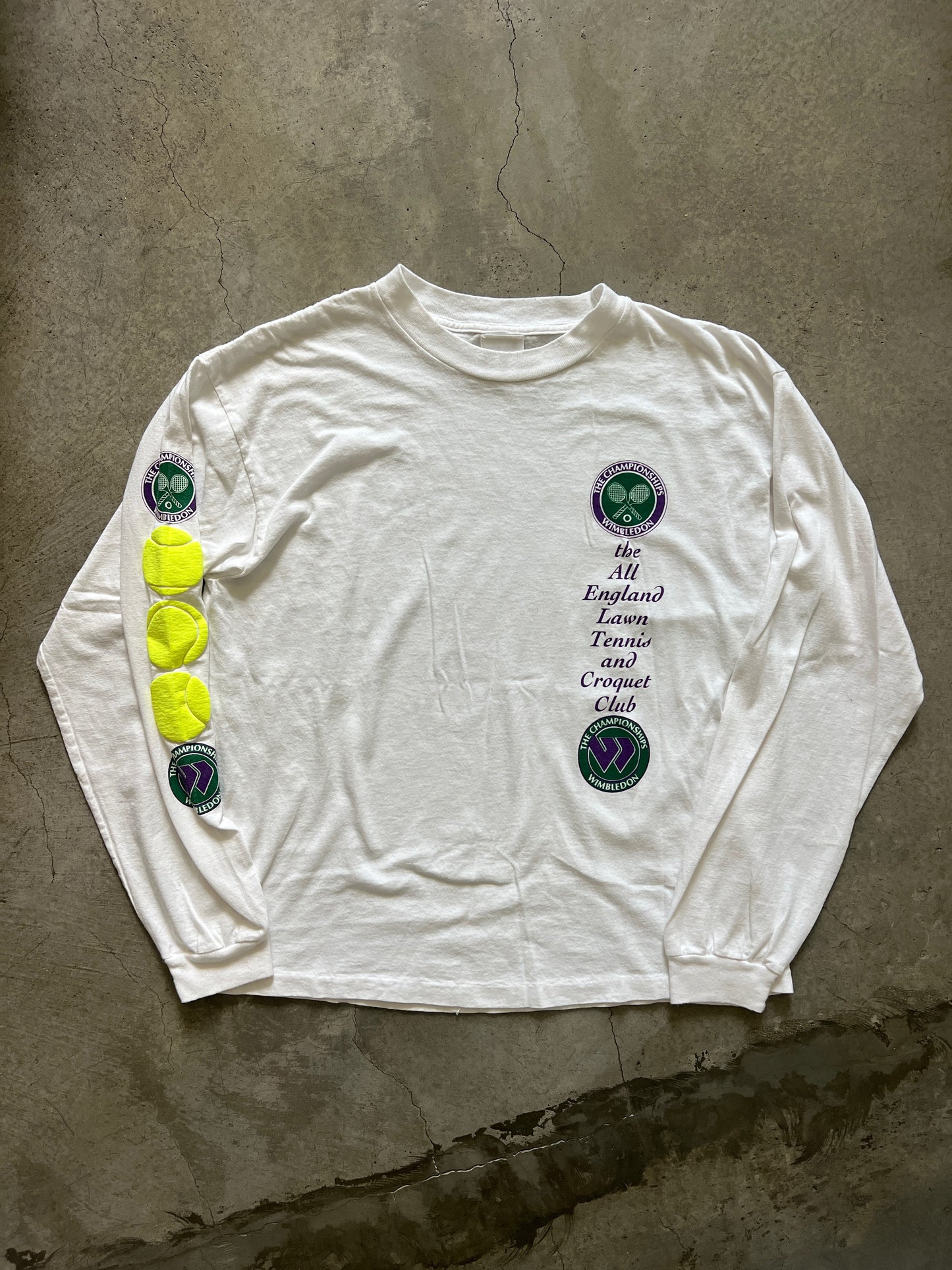 Vintage Wimbledon Long Sleeve T-Shirt (circa 1990s)