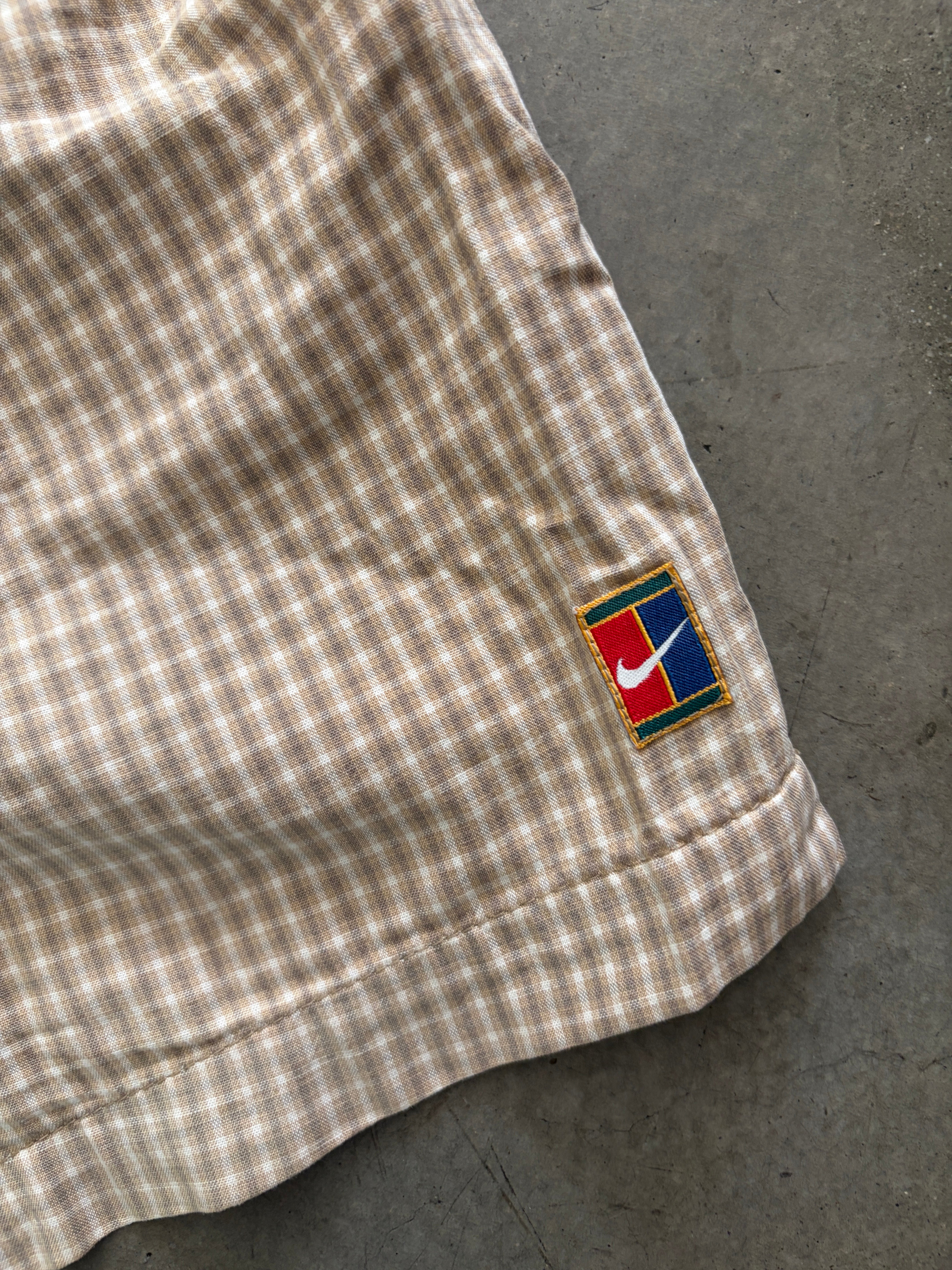 Vintage 1994 Nike Tennis Plaid Shorts (Sampras, US Open)