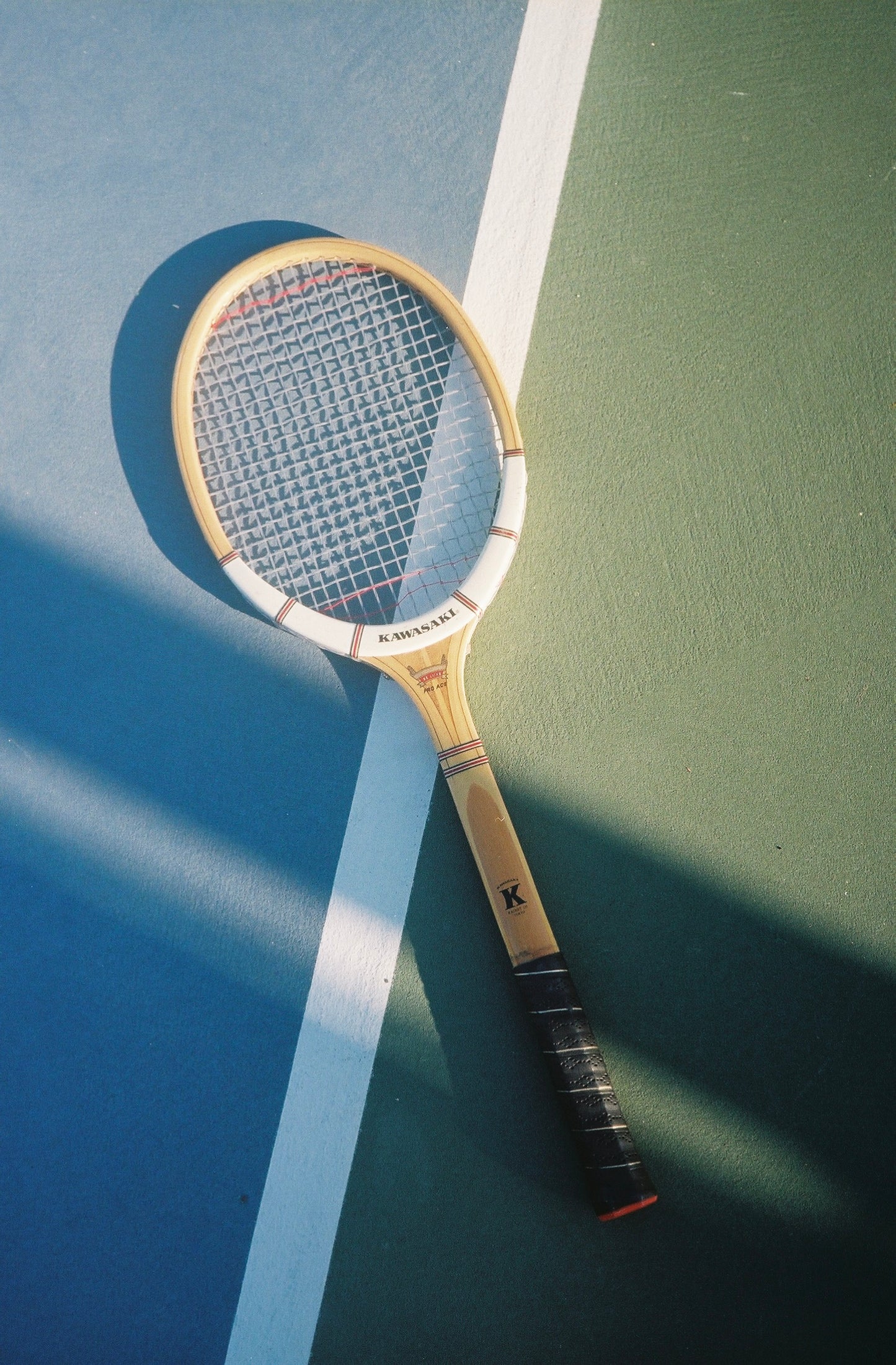 Vintage Kawasaki Pro Ace Tennis Racquet (circa 1960s-1970s)