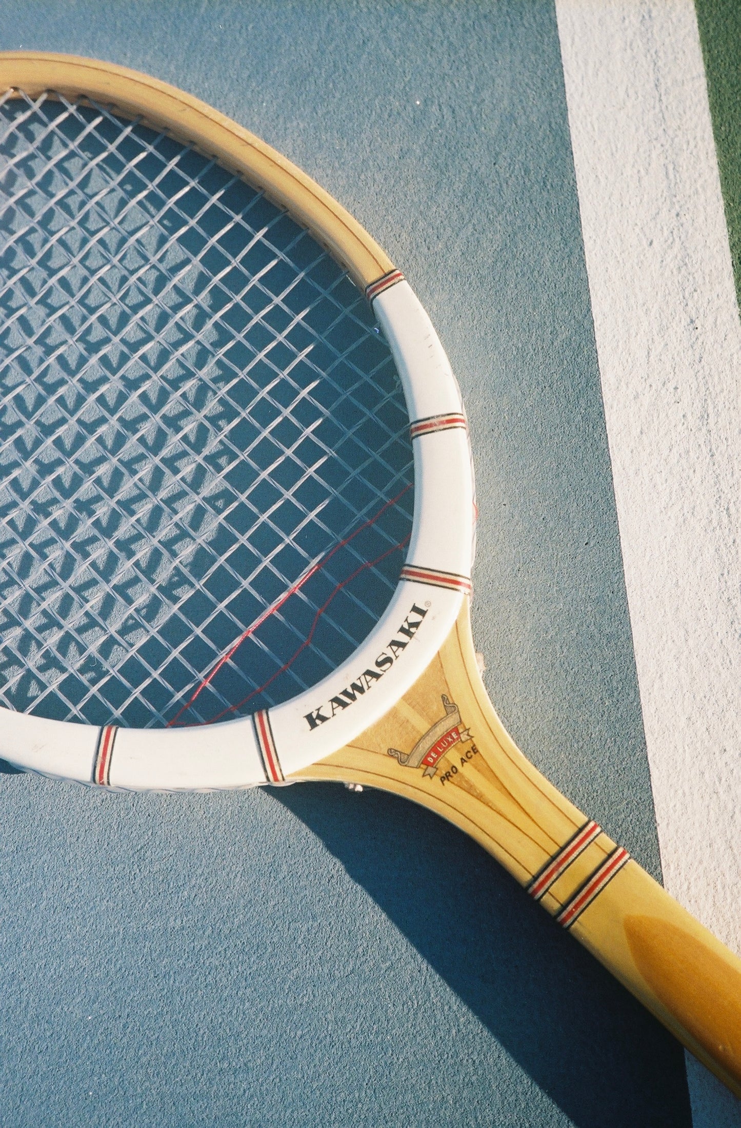 Vintage Kawasaki Pro Ace Tennis Racquet (circa 1960s-1970s)