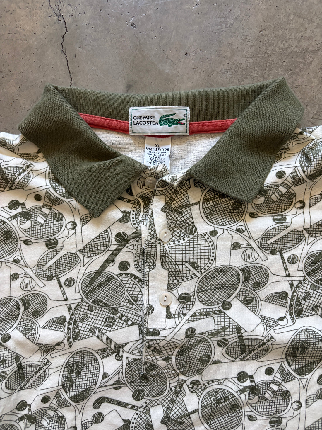 Vintage Lacoste Tennis Polo (circa 1980s) (RARE)