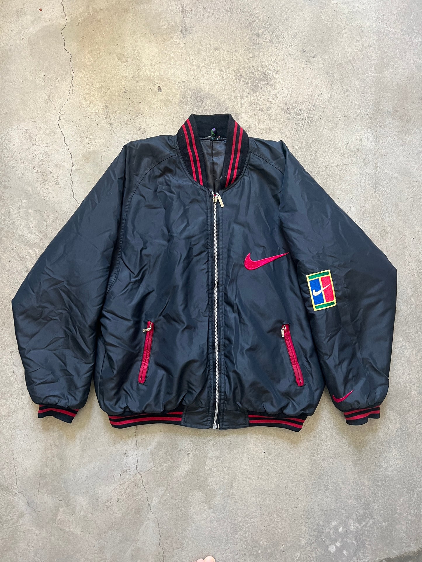 Vintage Nike Challenge Court Tennis Bomber (circa 1990s) (Rare)