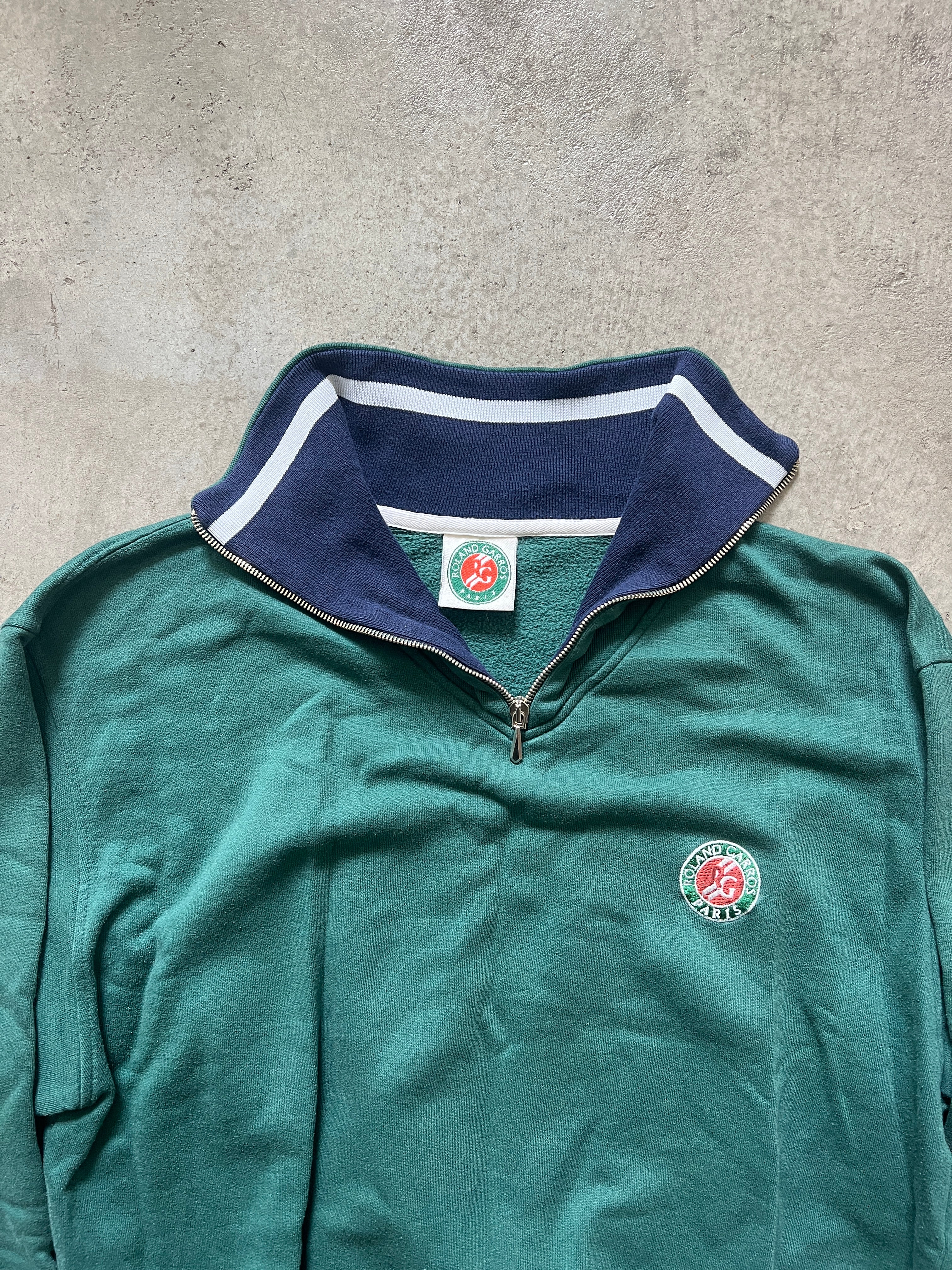 Vintage Roland Garros Quarter Zip (circa 1990s) (rare)