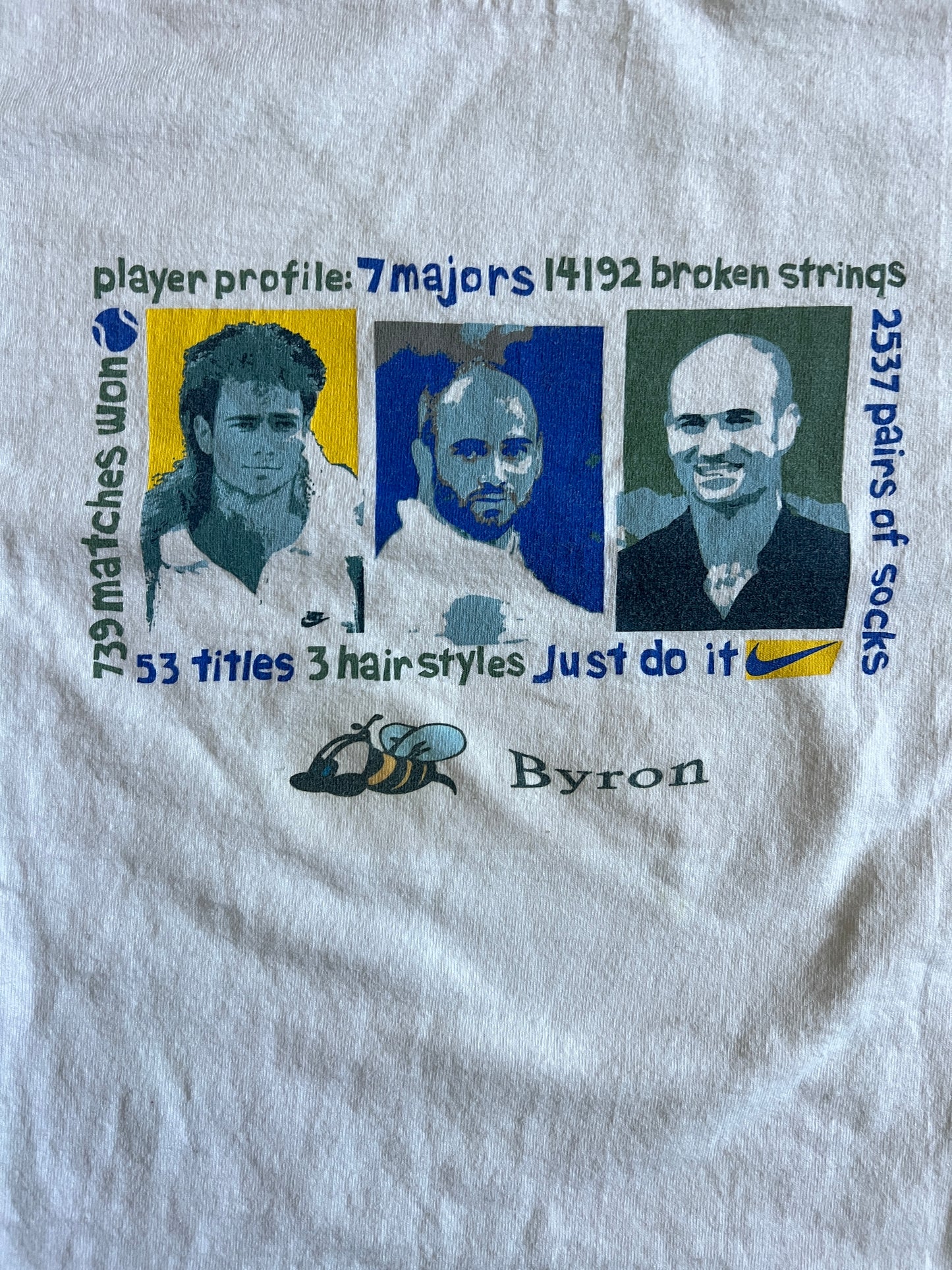Vintage Nike 2002 Agassi US Open T-Shirt