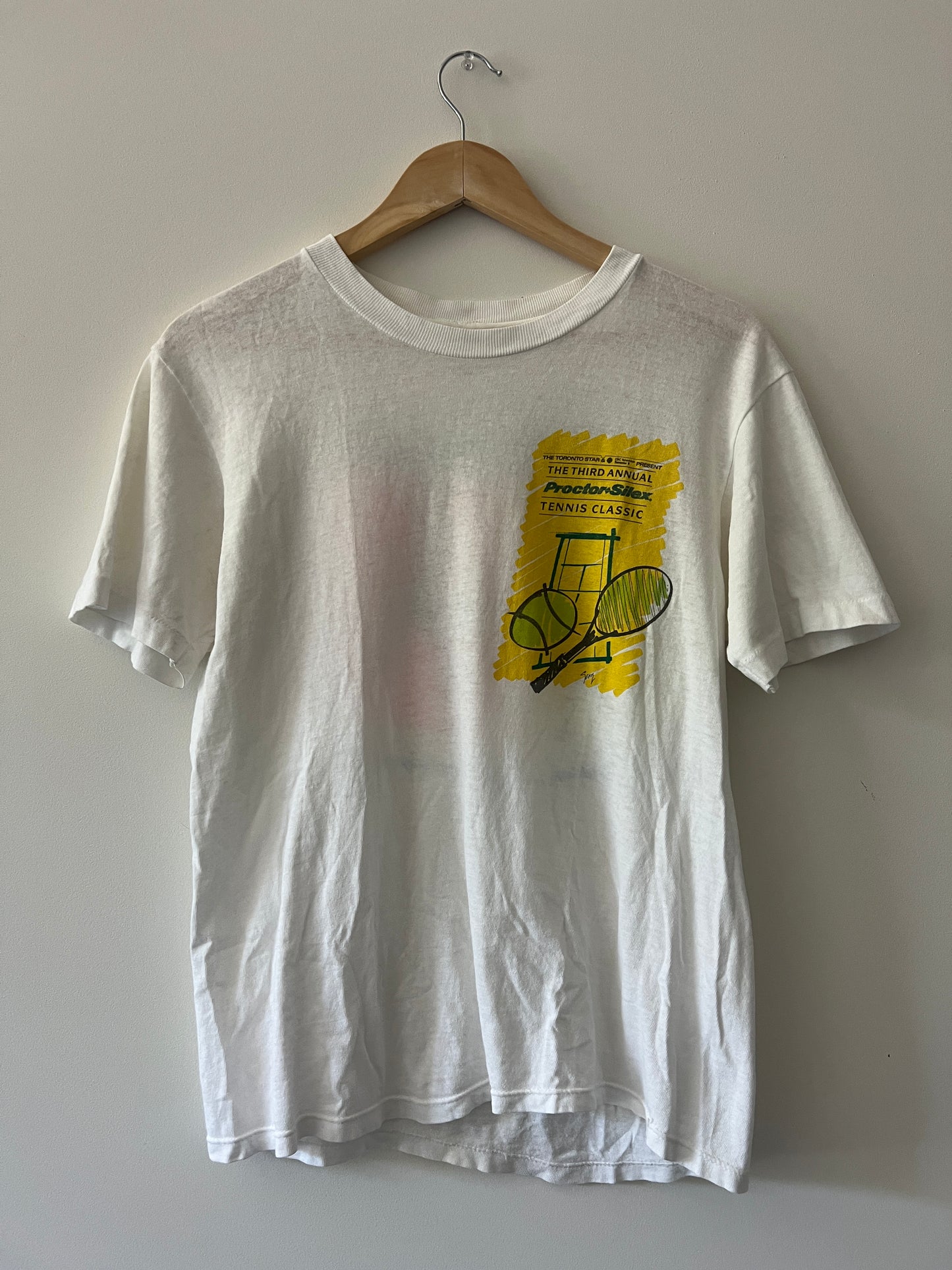 Vintage McEnroe/Agassi 1989 Maple Leaf Gardens T-Shirt (Rare)