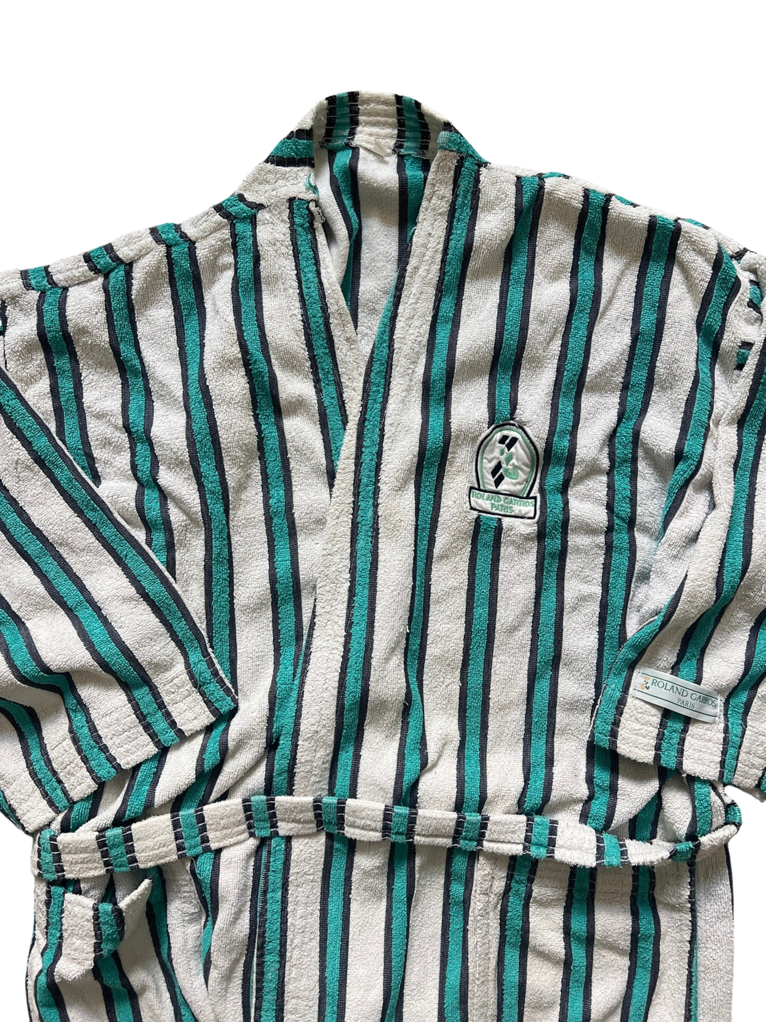 Official Roland Garros Terry Cloth  Cotton Robe (circa 1990s) (Rare)