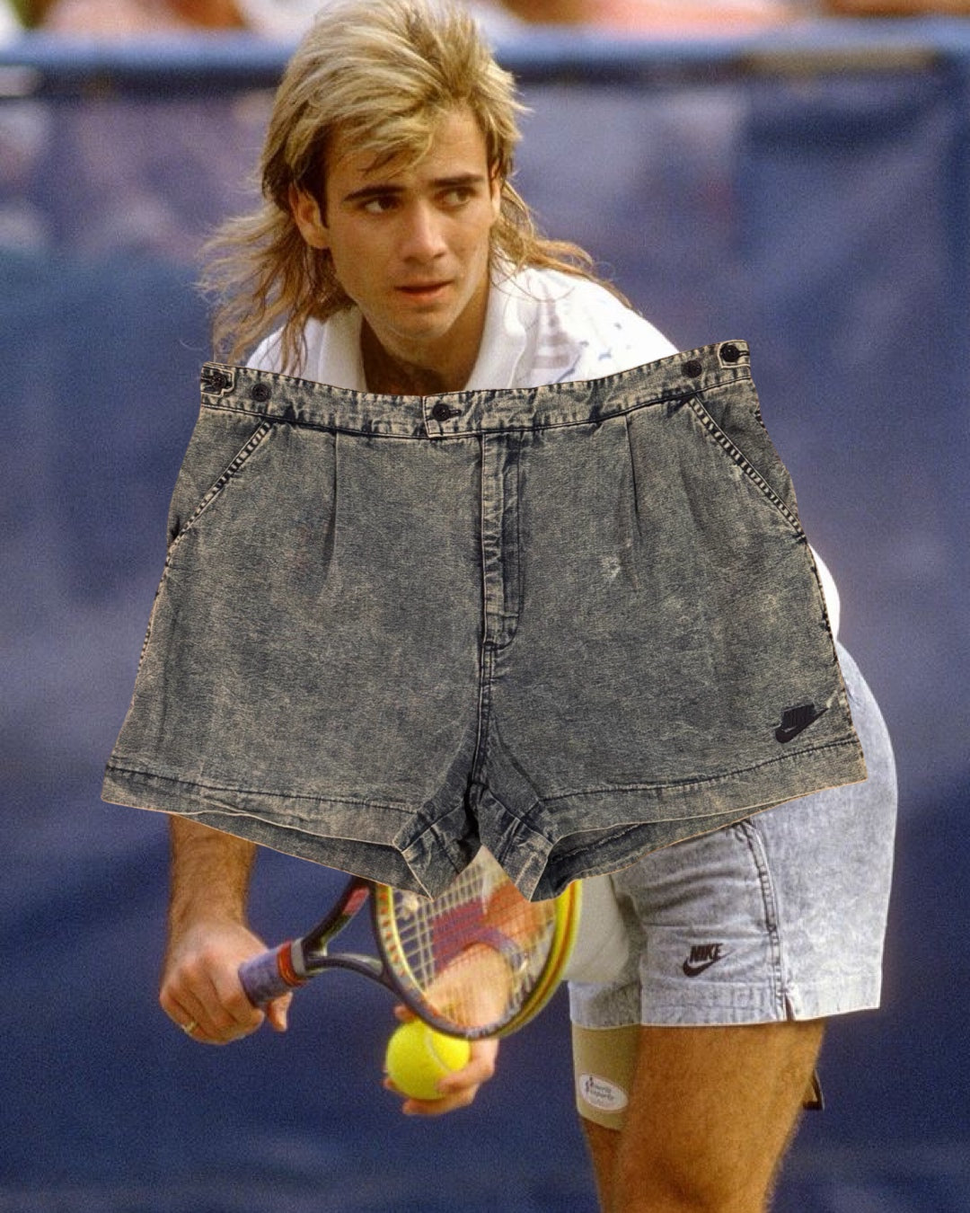 Vintage Agassi Nike Denim Shorts (circa 1990s)