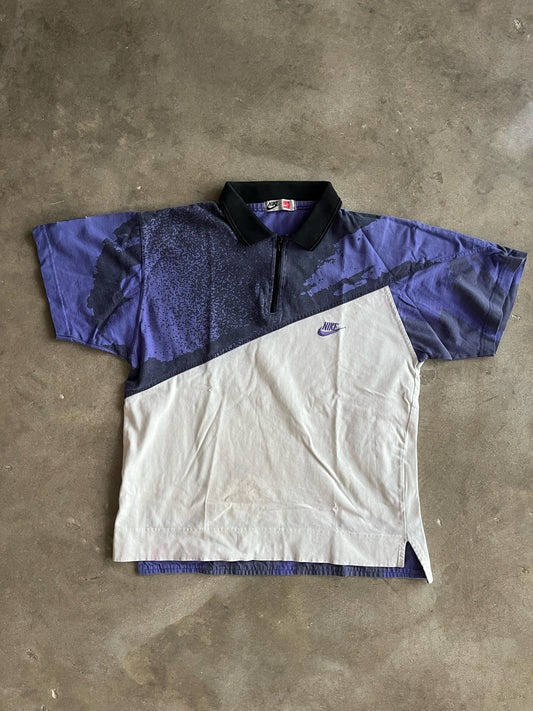 Vintage Nike Challenge Court Quarter Zip Polo (Agassi, 1992)