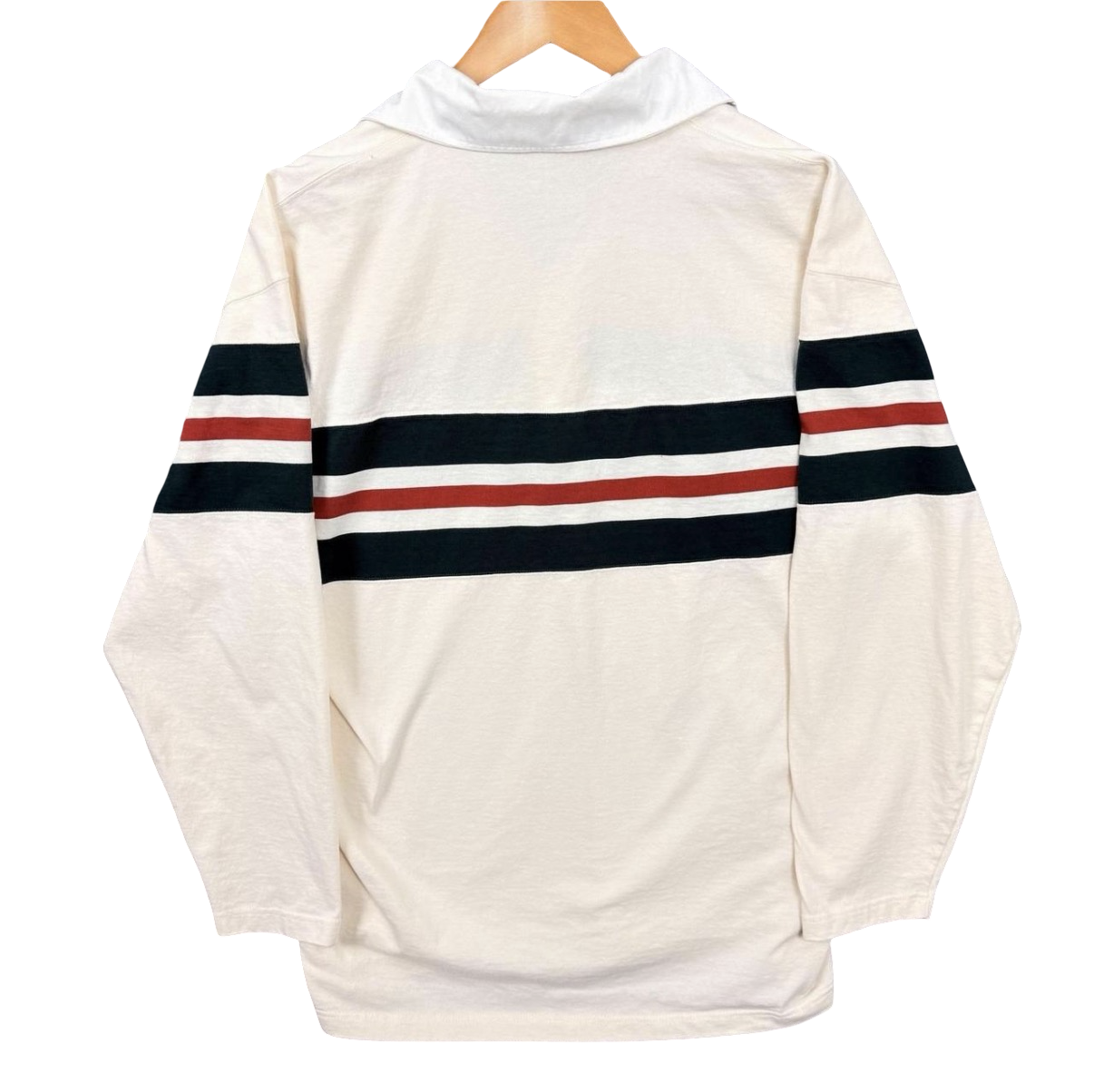 Vintage Roland Garros Cream Rugby Shirt (circa 2000s)