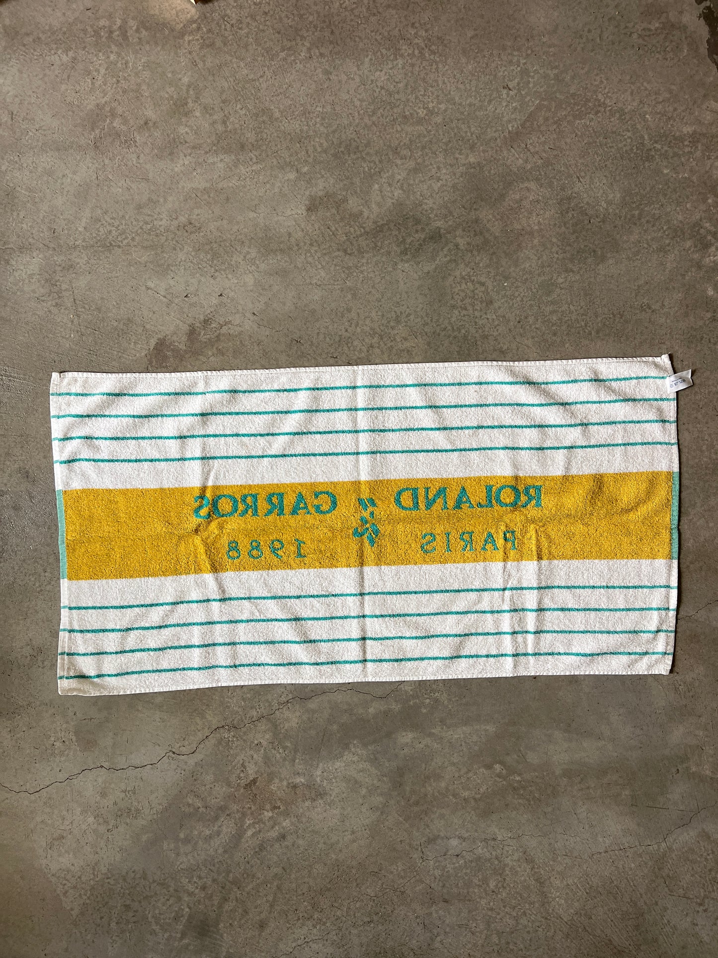 Vintage Roland Garros 1988 Player Towel