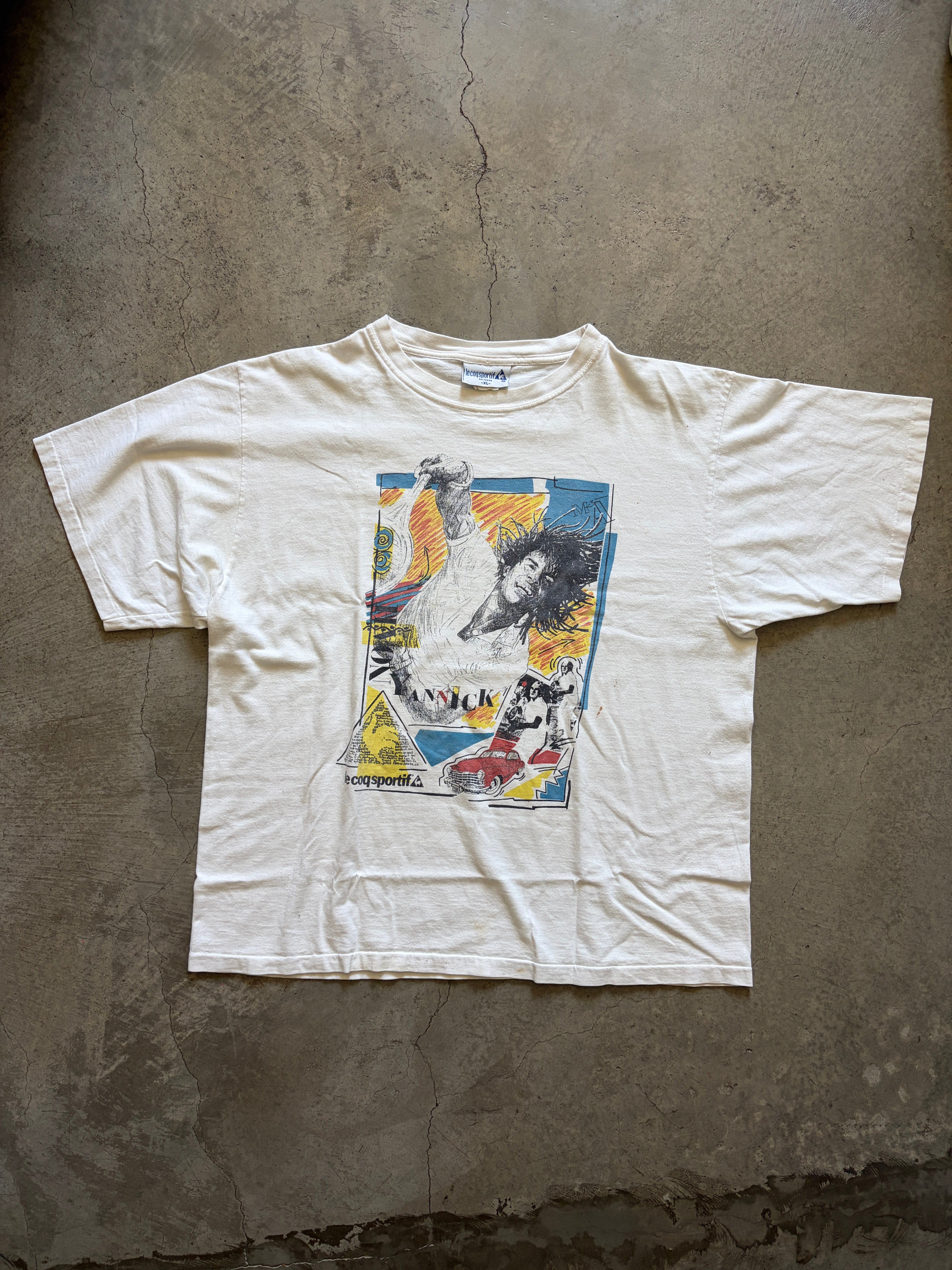Vintage Yannick Noah Le Coq Sportif T-Shirt (circa 1980s)