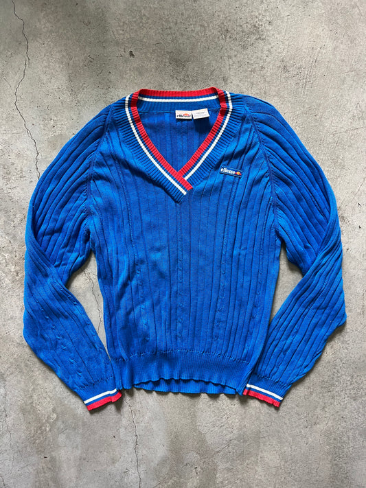 Vintage Ellesse V-Neck Tennis Sweater (circa 1980s)
