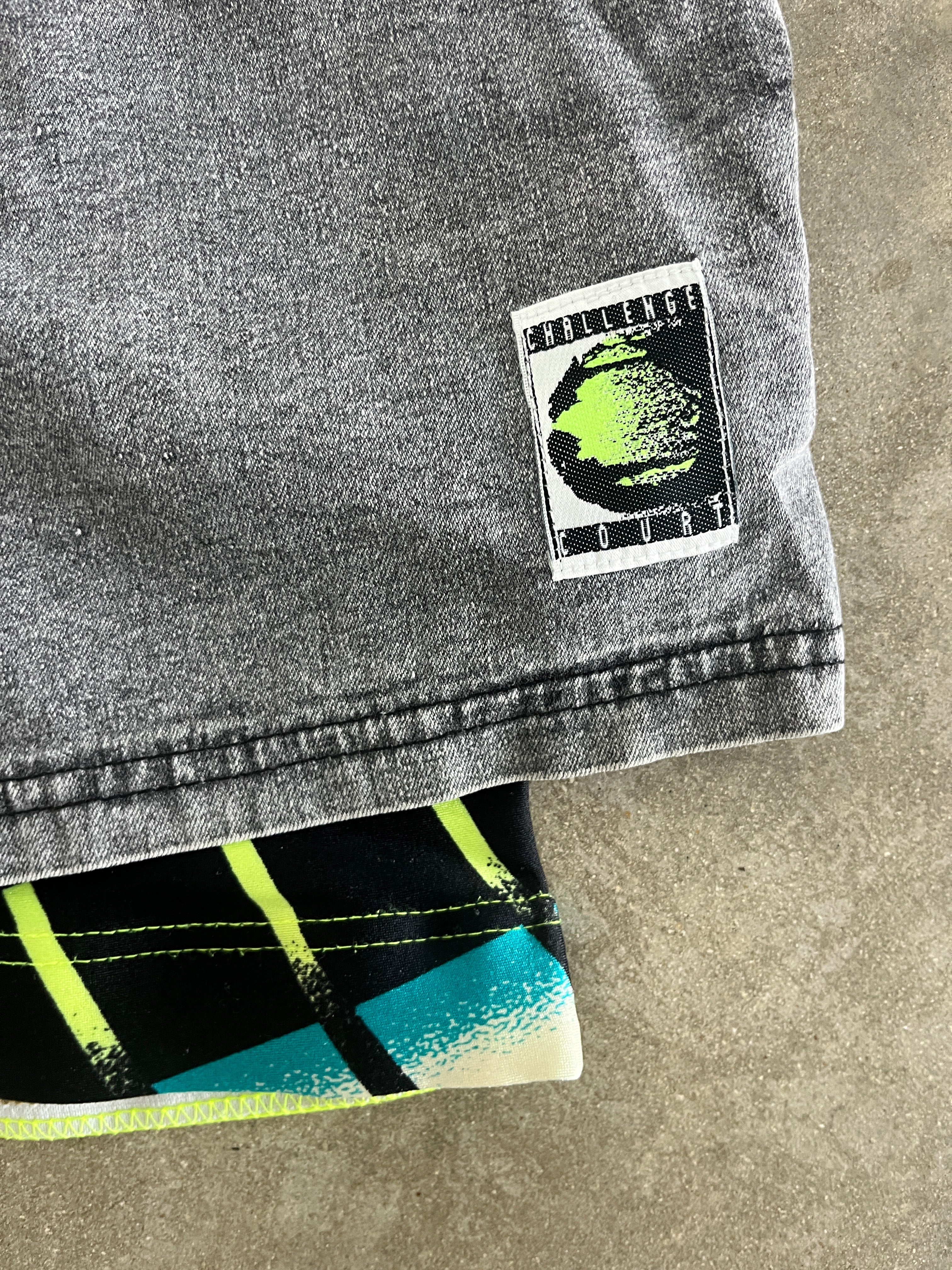 Vintage 1990 Nike Challenge Court Denim Shorts (Agassi)