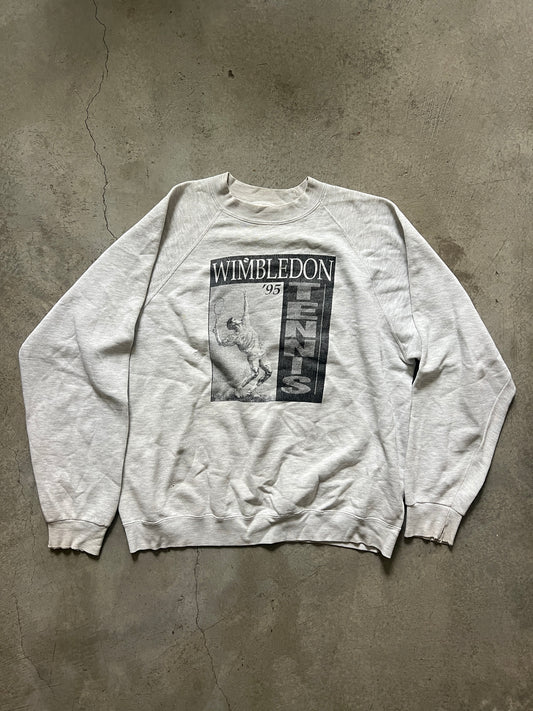 Vintage 1995 Wimbledon Evolution of Tennis Crewneck Sweatshirt
