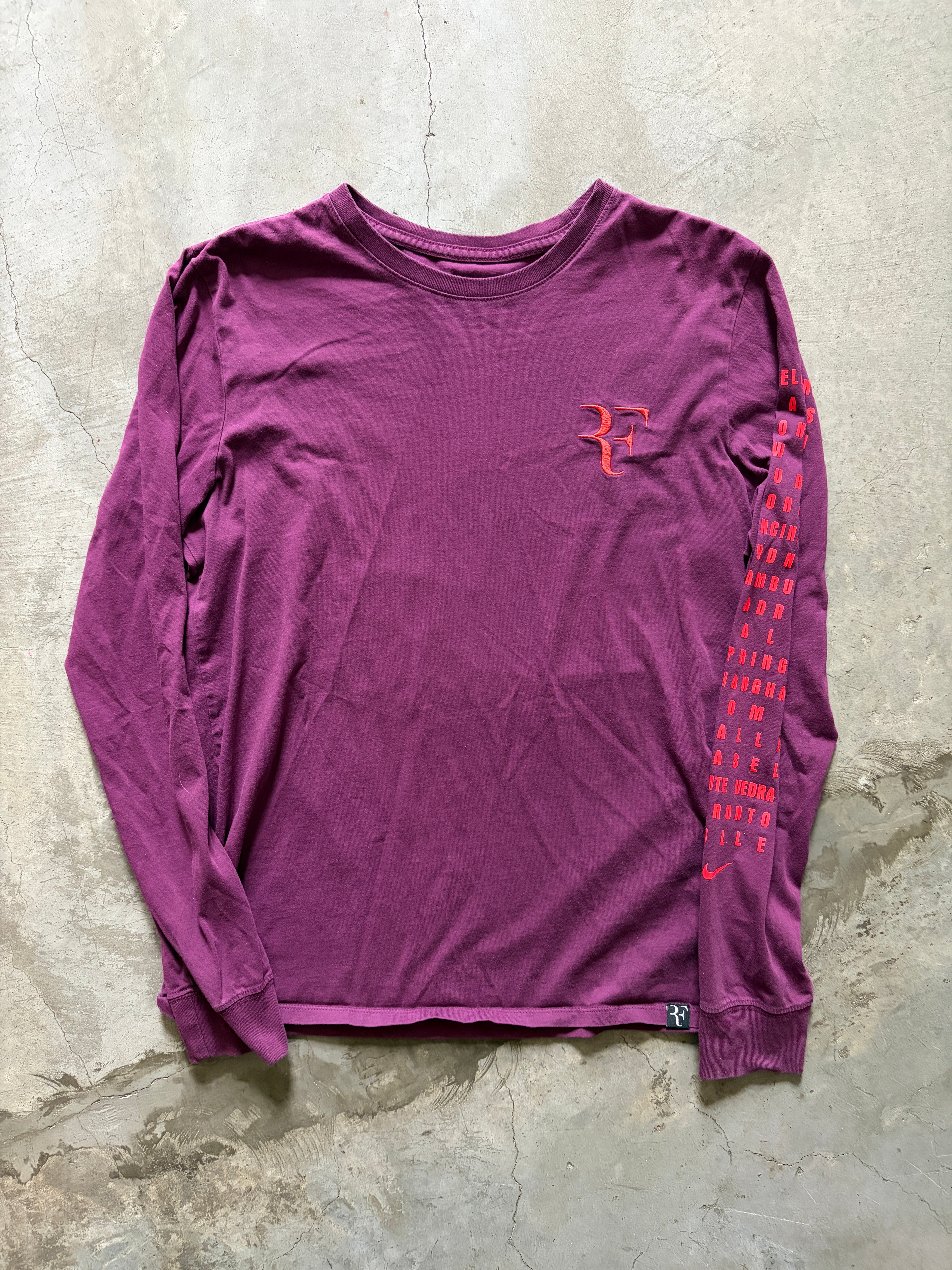 Vintage Nike Roger Federer Long-Sleeve T-Shirt (circa 2010s)