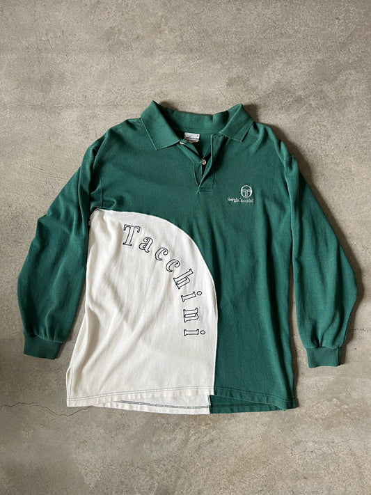 Vintage Sergio Tacchini Long Sleeve Polo Shirt (circa 1980s)(Rare)