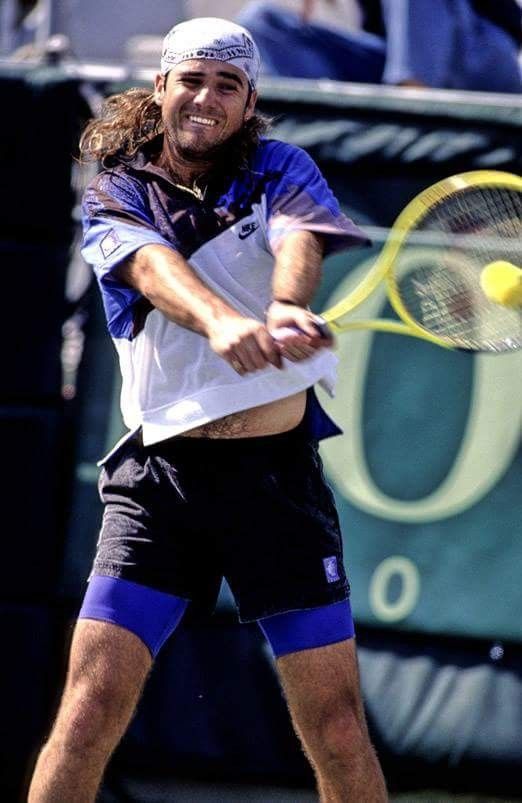 Vintage Nike Challenge Court Quarter Zip Polo (Agassi, 1992)